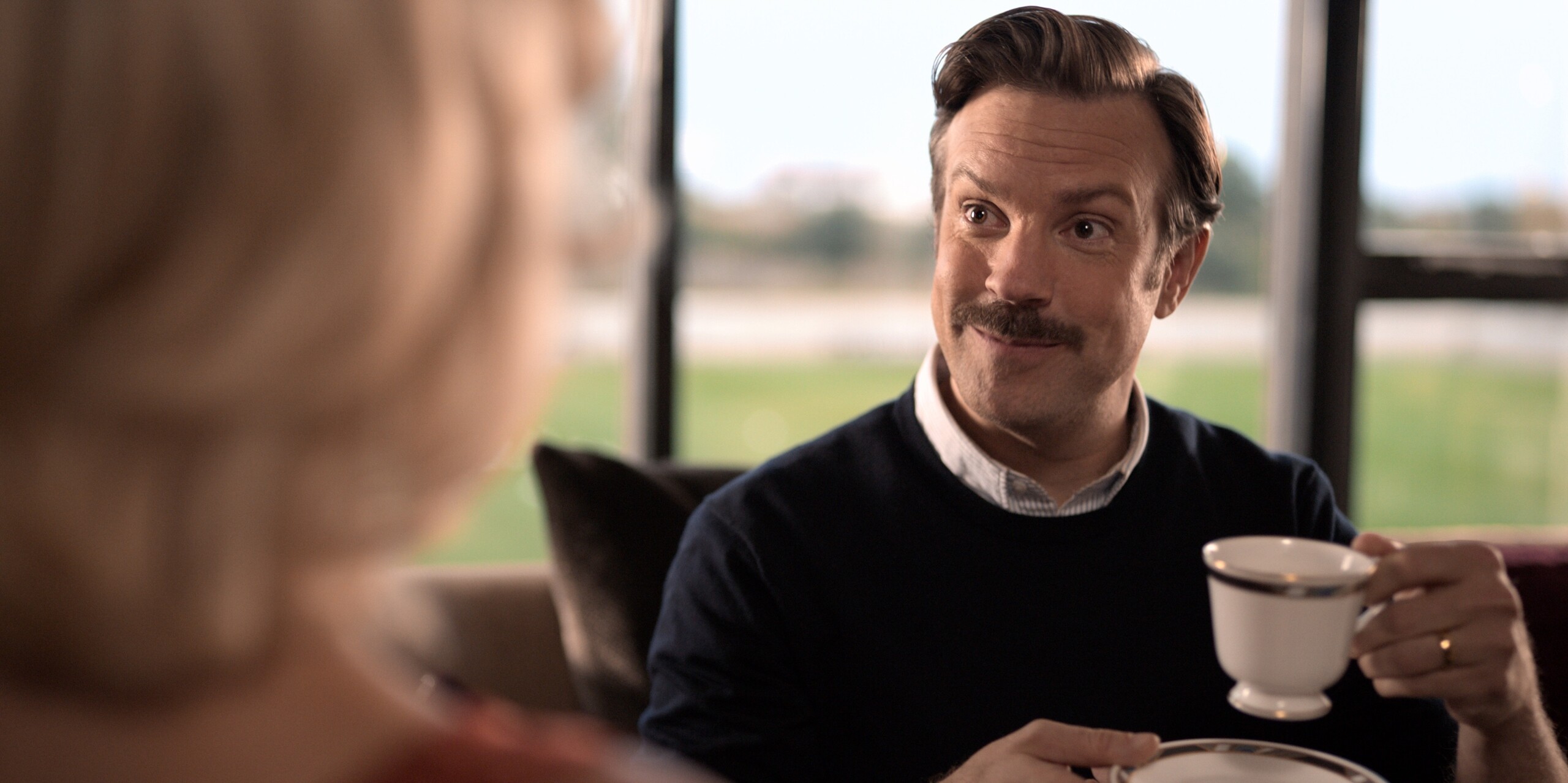 Ted Lasso charm, Heartwarming series, Jason Sudeikis brilliance, HD wallpaper, 2560x1280 Dual Screen Desktop