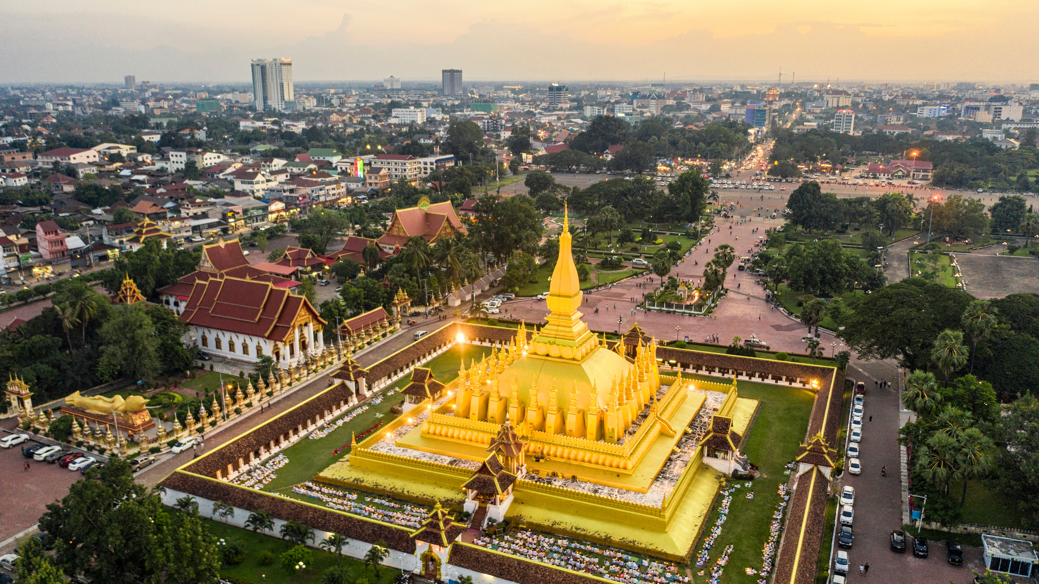 Vientiane, Lao PDR, Nong Khai Thailand, 2130x1200 HD Desktop