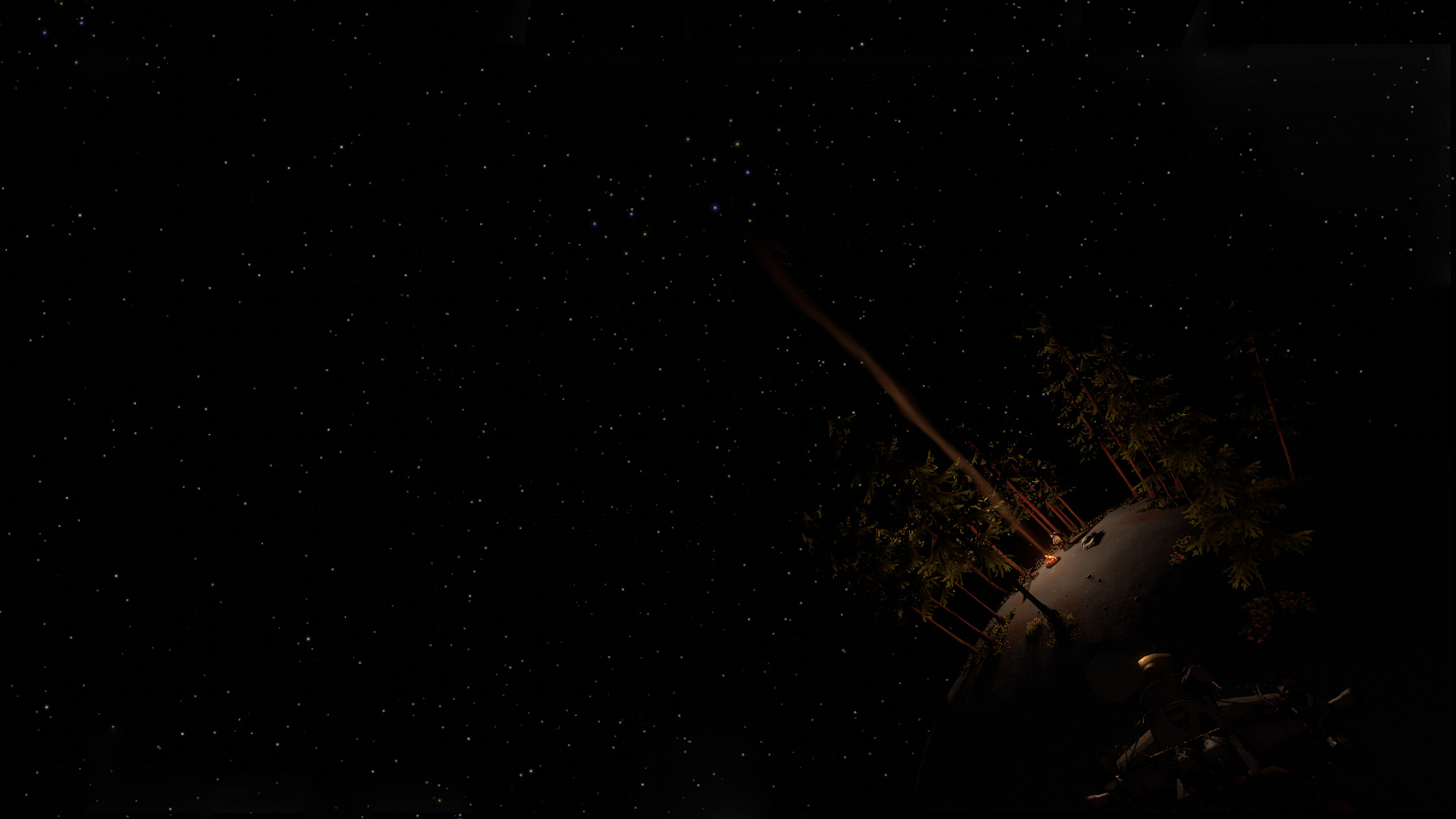 Outer Wilds, Title screen, Enigmatic artwork, 2560 x 1440 wallpaper, 2560x1440 HD Desktop