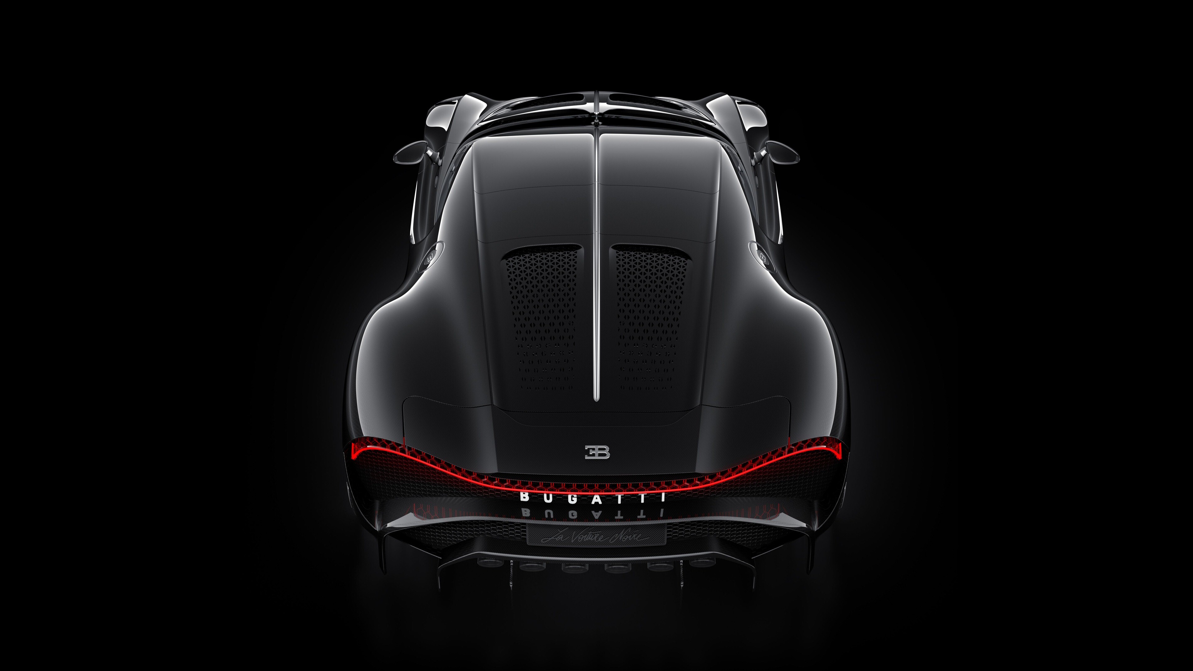 Bugatti La Voiture Noire, Top wallpaper, 3840x2160 4K Desktop