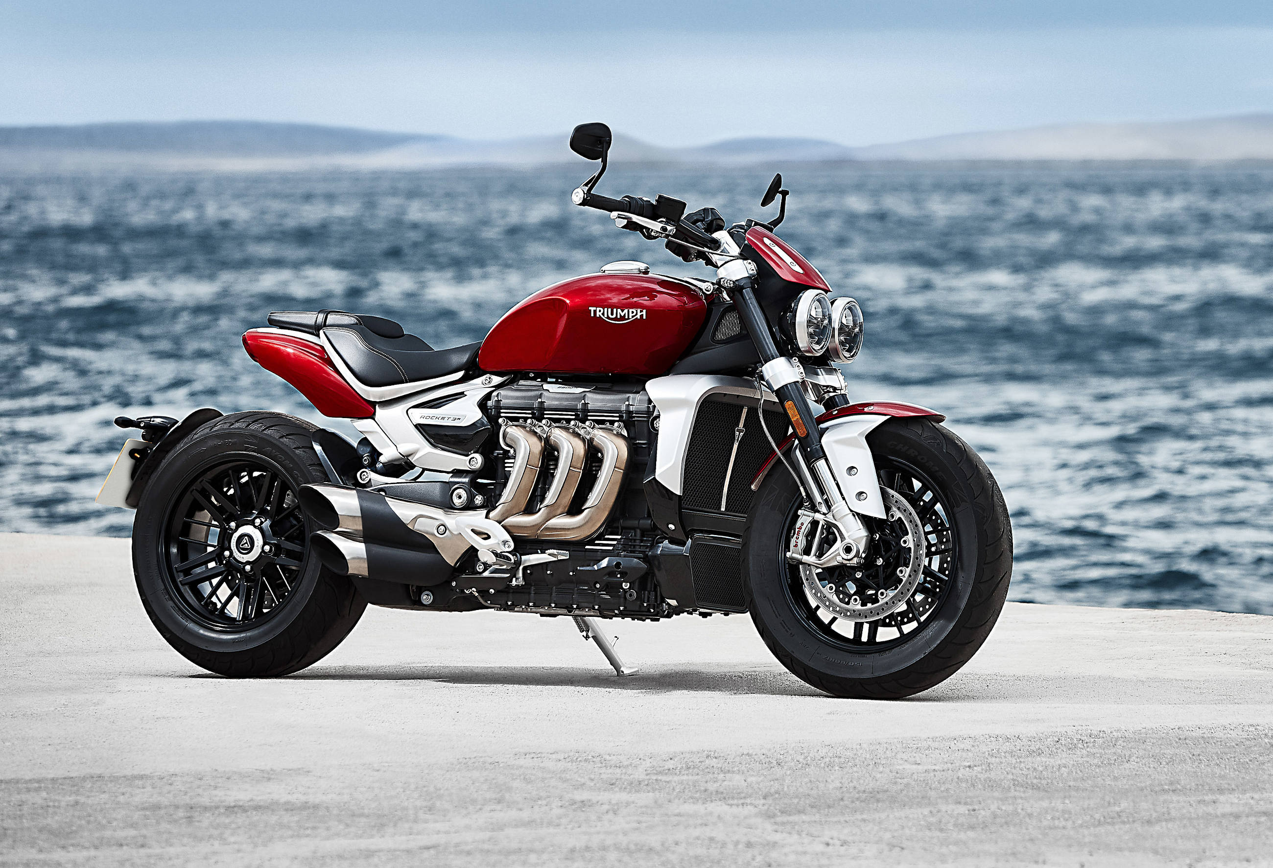 Triumph Rocket III, Massive 2,500cc triple, 165 HP, Motorcycle News, 2600x1780 HD Desktop