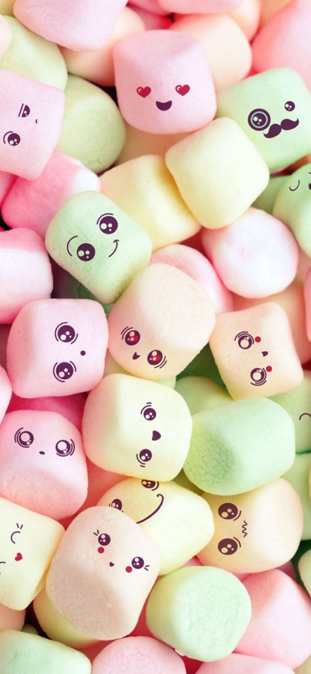 Marshmallow, Cute Phone Wallpaper, 1080x2340 HD Phone