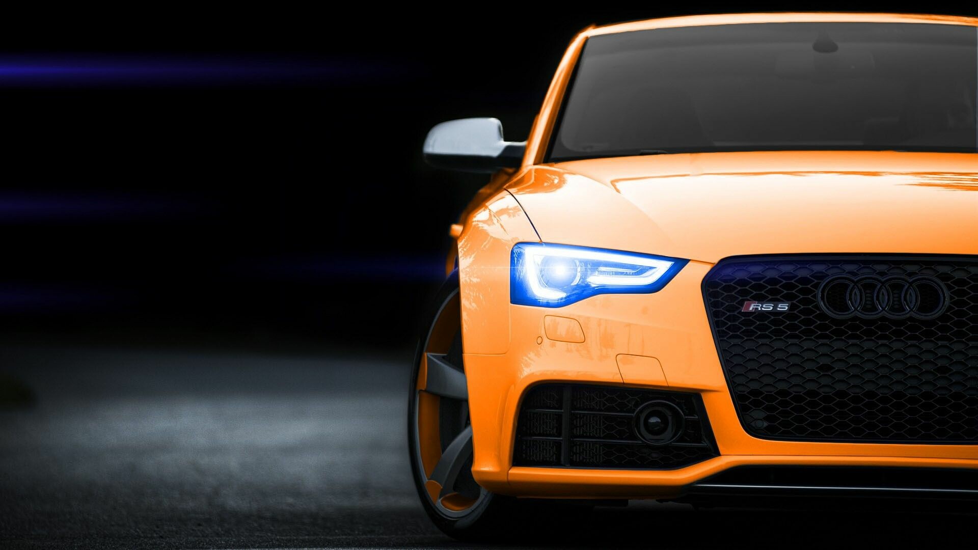 Cars, Orange Audi, Audi RS5, 1920x1080 Full HD Desktop