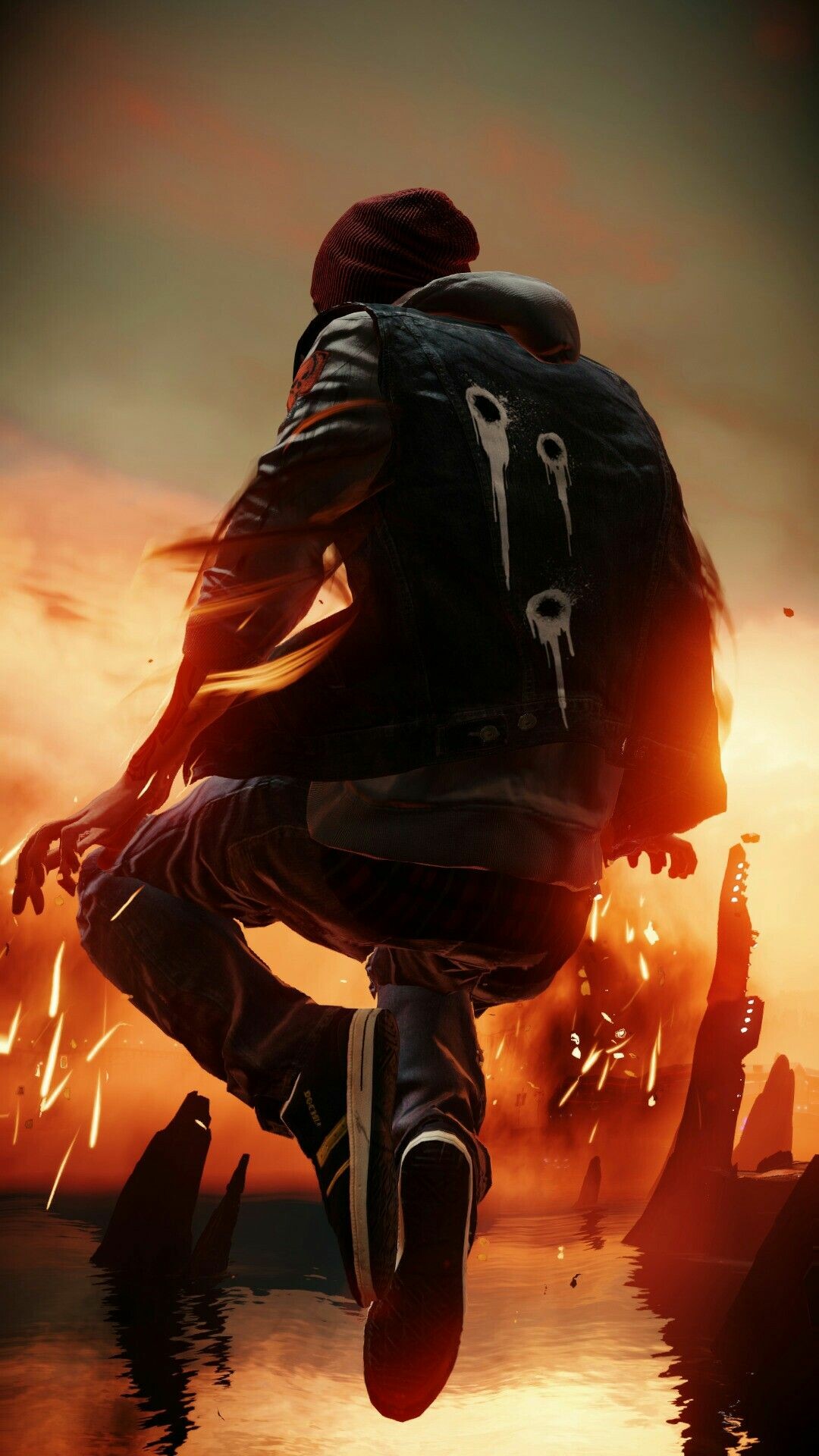 InFAMOUS, Delsin Rowe, Character art, Game, 1080x1920 Full HD Phone