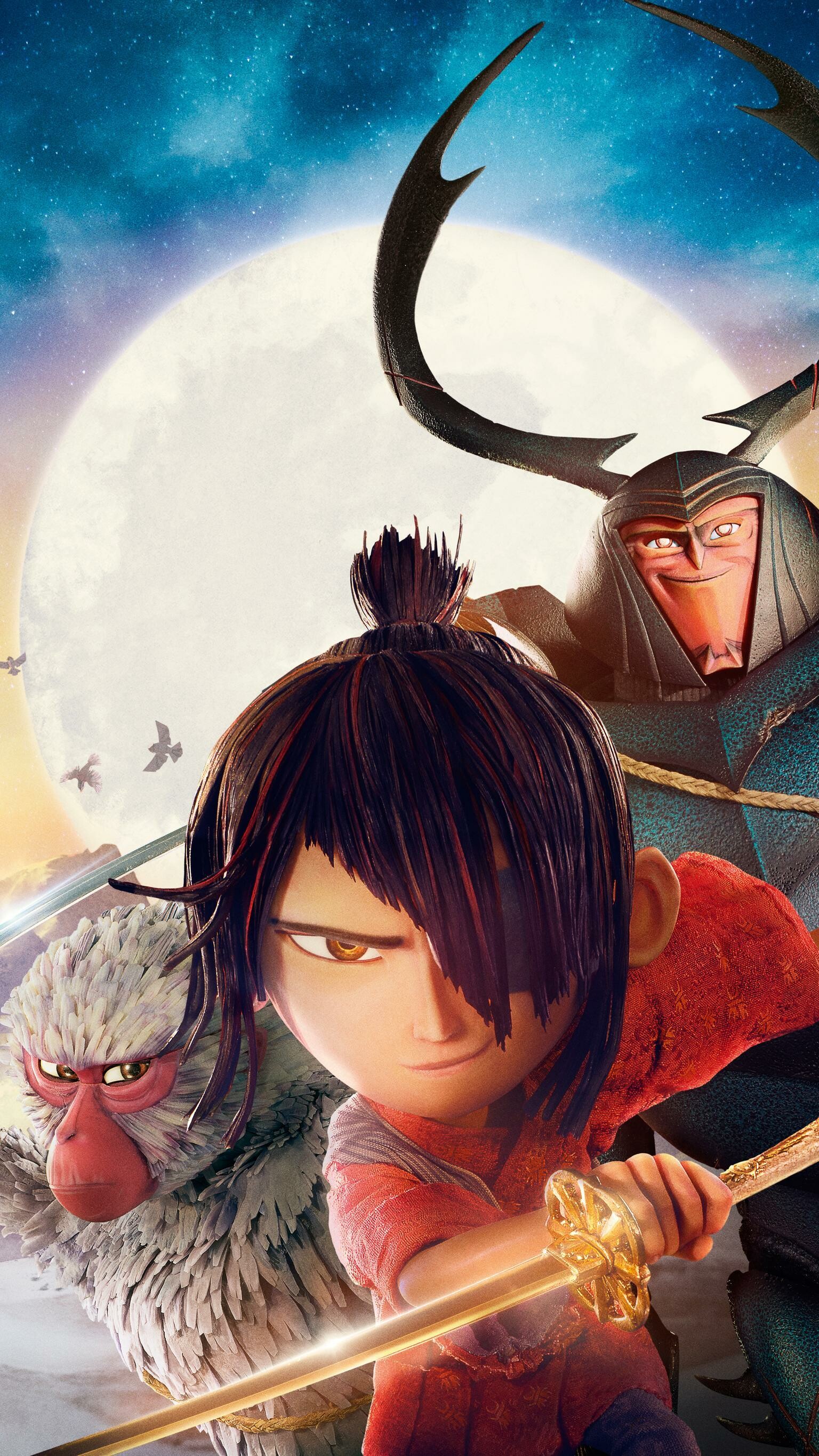 Kubo, Two Strings, Animation, Adventure, 1540x2740 HD Phone