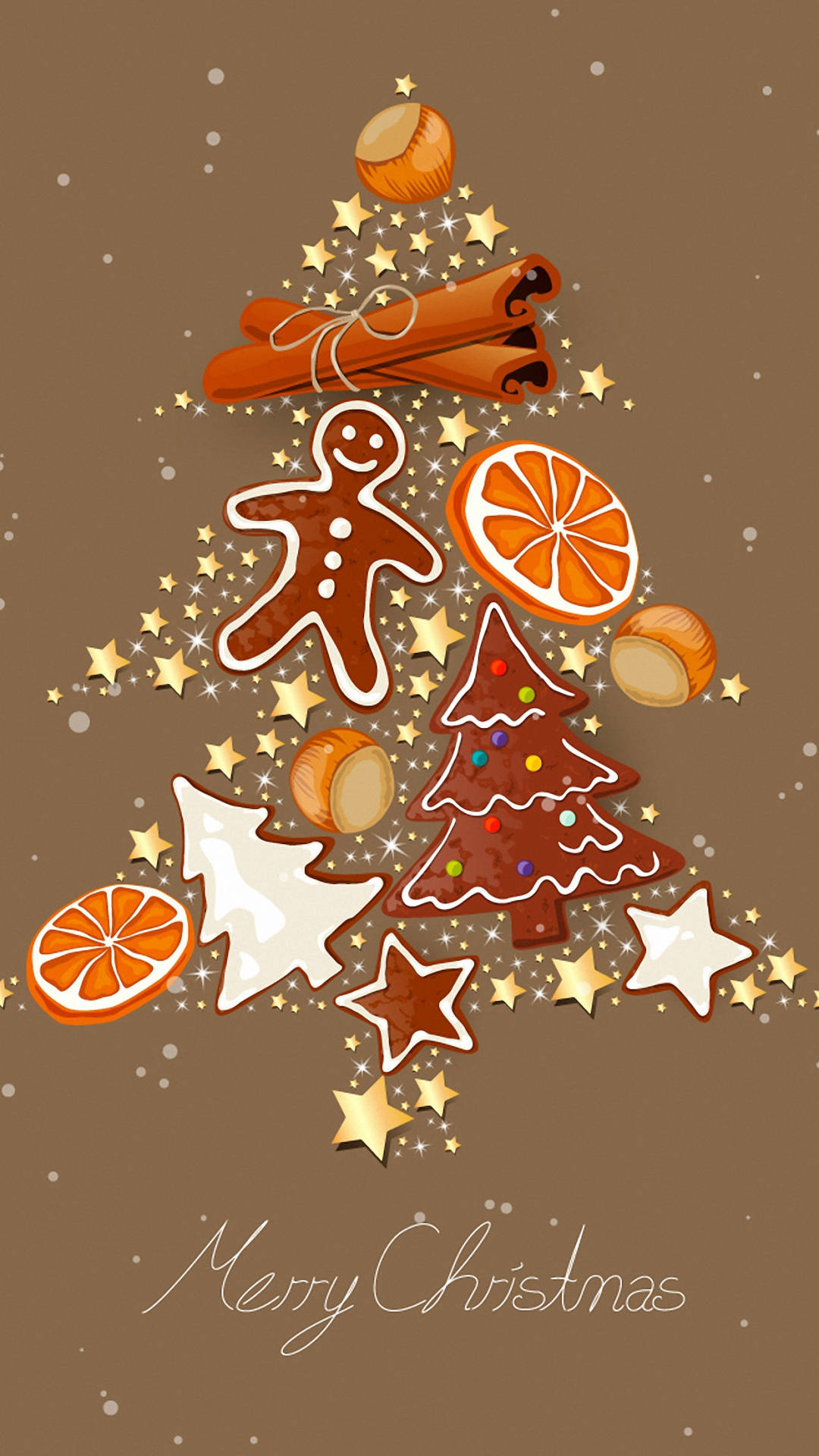 Cookies, Cute Christmas Wallpaper, 1080x1920 Full HD Phone