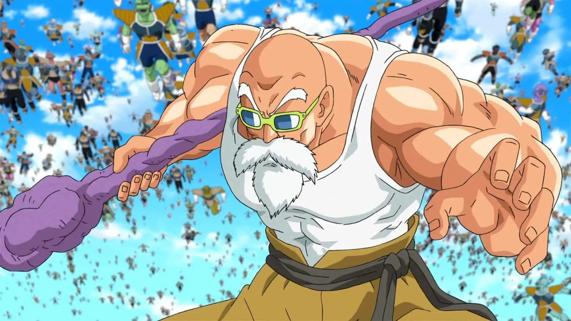 Master Roshi, Dragon Ball FighterZ reveal, Explosive gameplay, Fans' anticipation, 1920x1080 Full HD Desktop