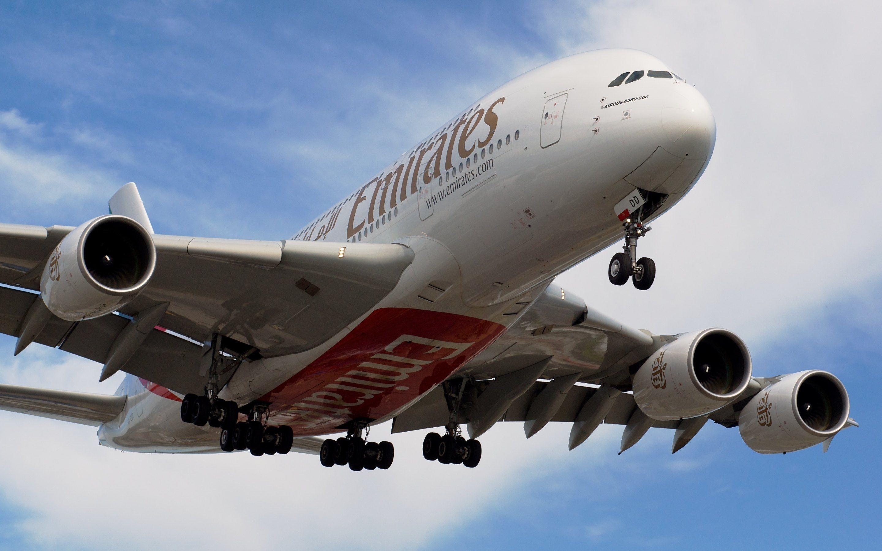 Emirates HD wallpapers, Aviation enthusiasts, Digital art, Aesthetic visuals, 2880x1800 HD Desktop