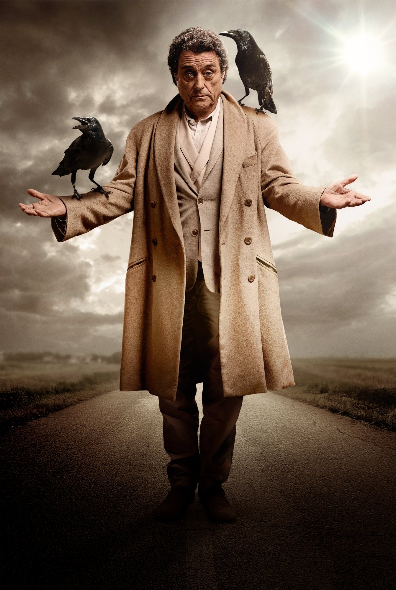 Ian McShane, Mr. Wednesday, Daily superheroes, Pop culture news, 1350x2000 HD Phone