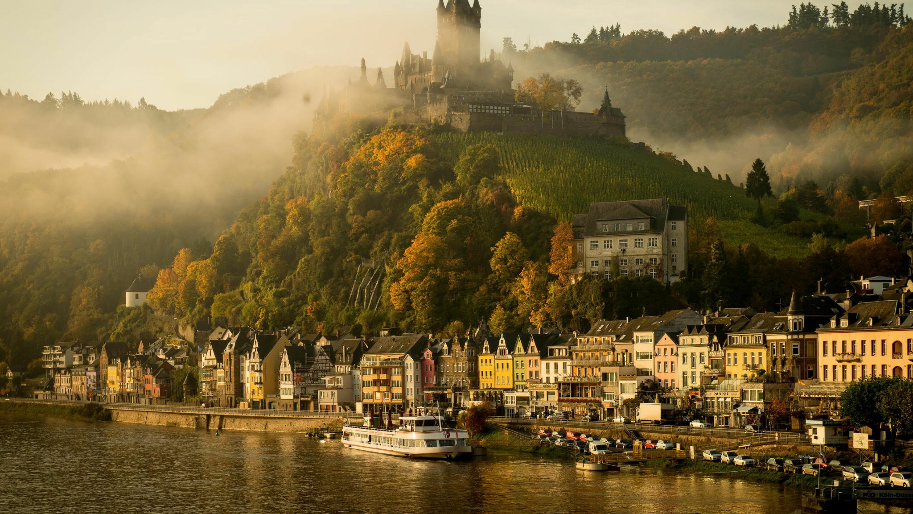 Cochem Castle, Germany Wallpaper, 3840x2160 4K Desktop