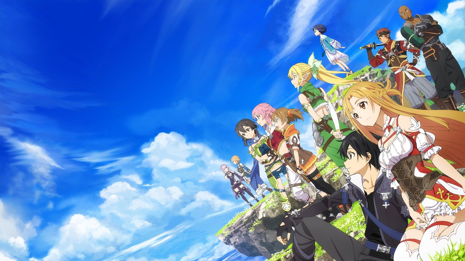 Sword Art Online, HD wallpapers, Artistic illustrations, Online community, 1920x1080 Full HD Desktop