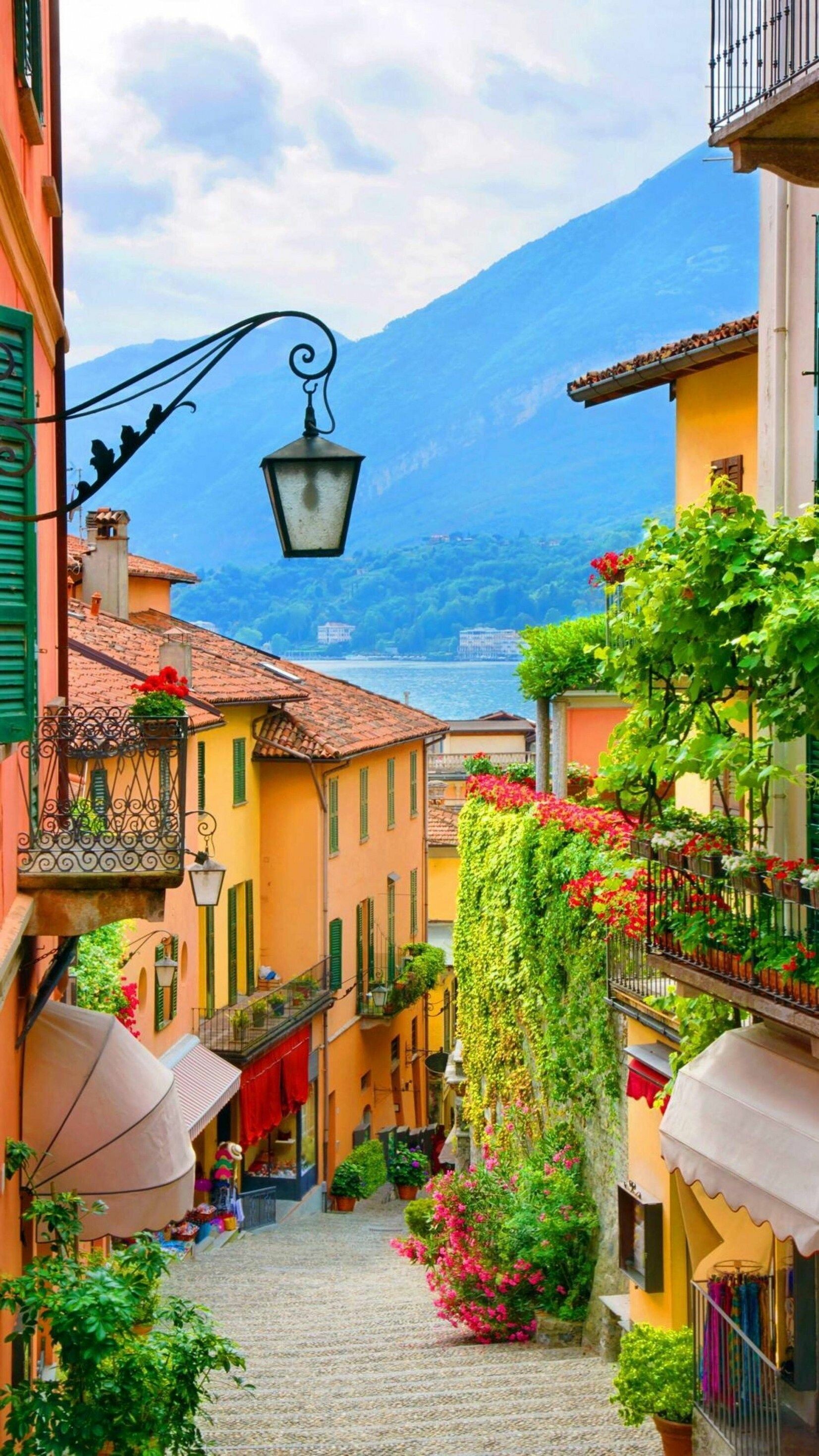 Italian streets, Old-world charm, Cobblestone alleys, Quaint architecture, 1660x2940 HD Phone