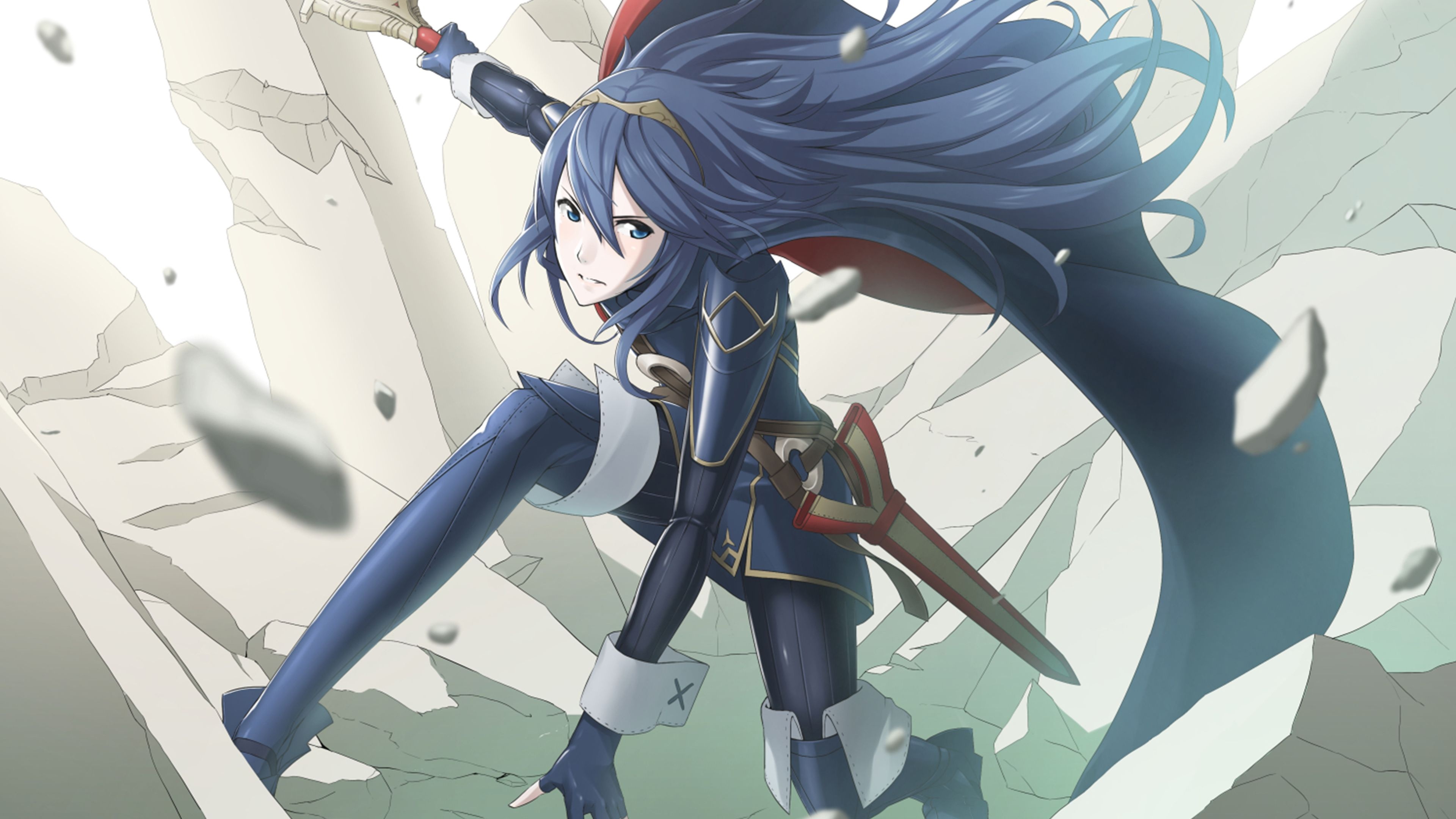 Lucina Fire Emblem, Widescreen wallpaper design, Memorable characters, Heroes of Emblem, 3840x2160 4K Desktop