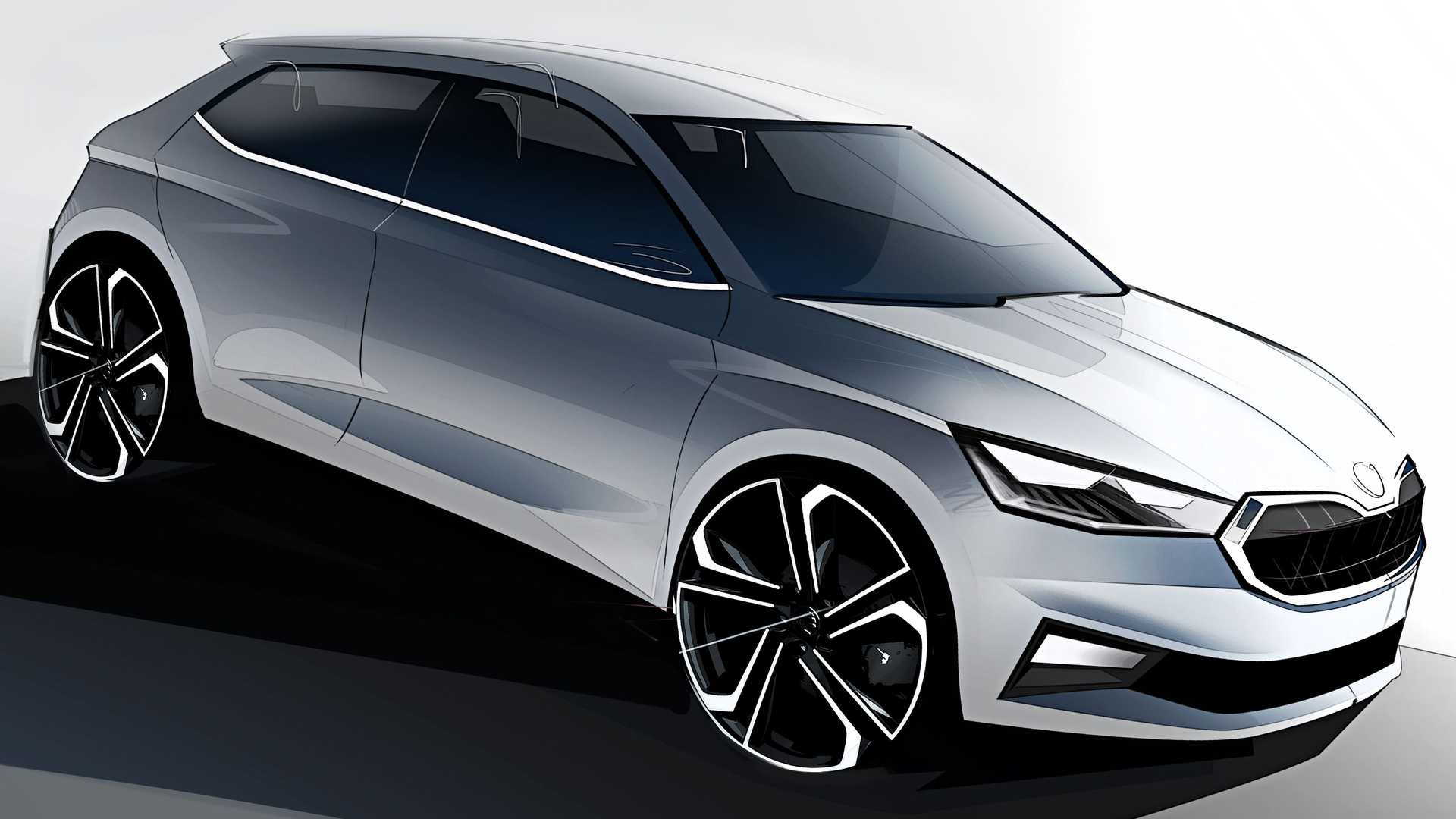 Skoda Fabia 2021, Design preview, Modern platform, MQB A0, 1920x1080 Full HD Desktop