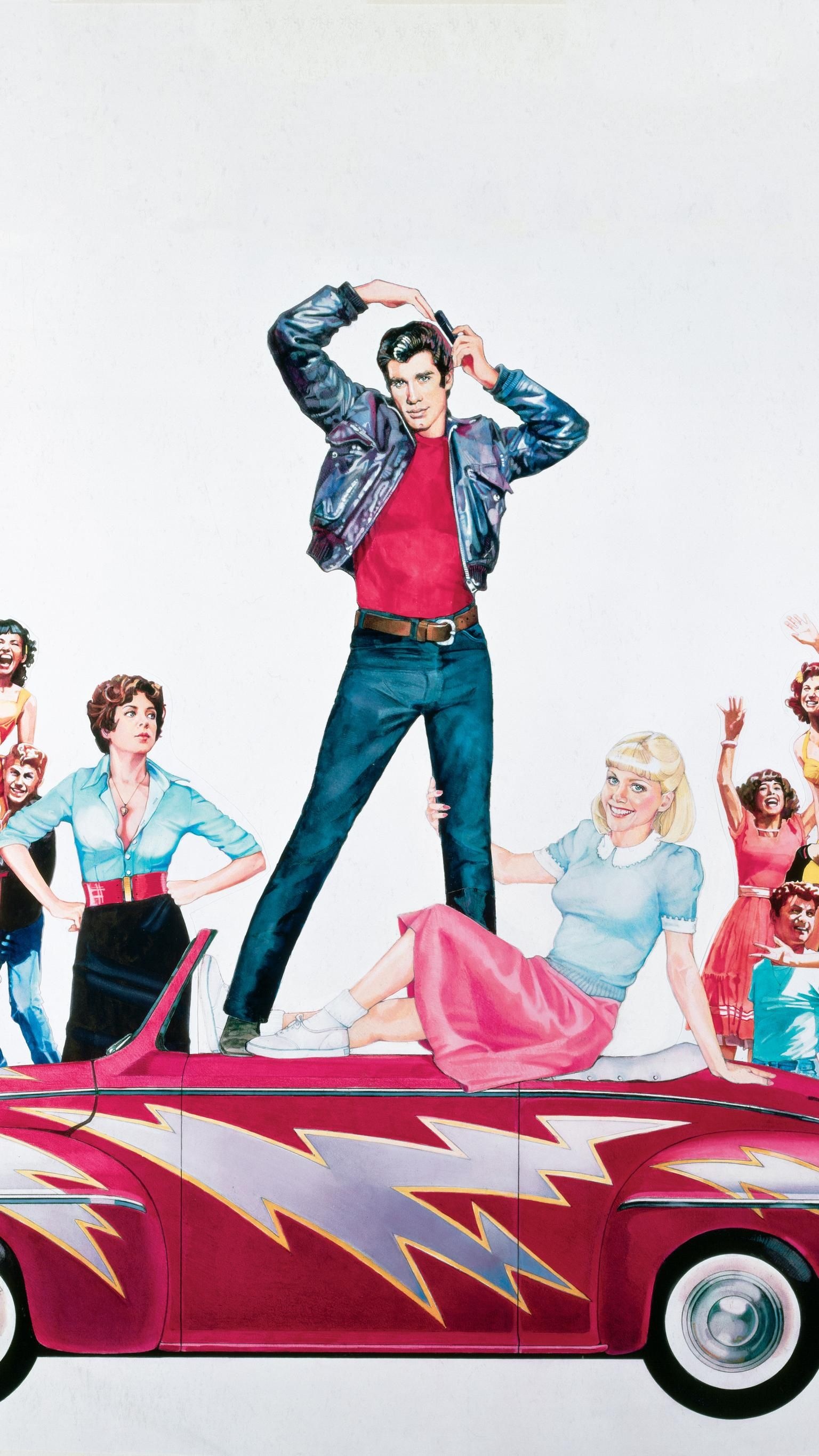 Artwork, Grease (Movie) Wallpaper, 1540x2740 HD Phone