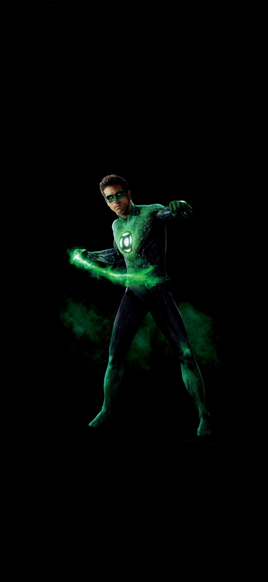 Green Lantern, Minimal, Ryan Reynolds, Superhero, 1130x2440 HD Phone