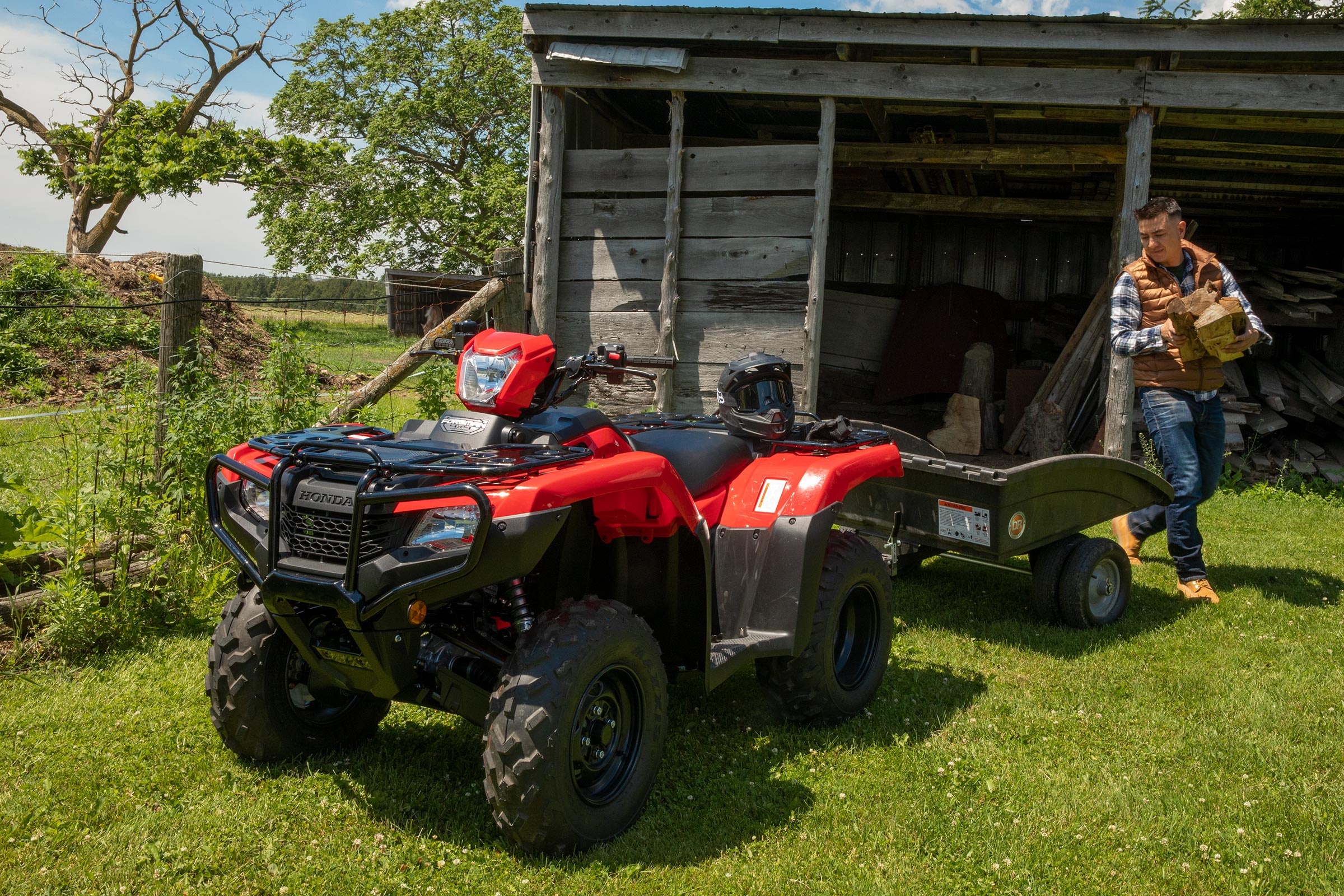 Honda TRX520, Versatile quad bike, Fourtrax Foreman overview, Honda's latest model, 2400x1600 HD Desktop