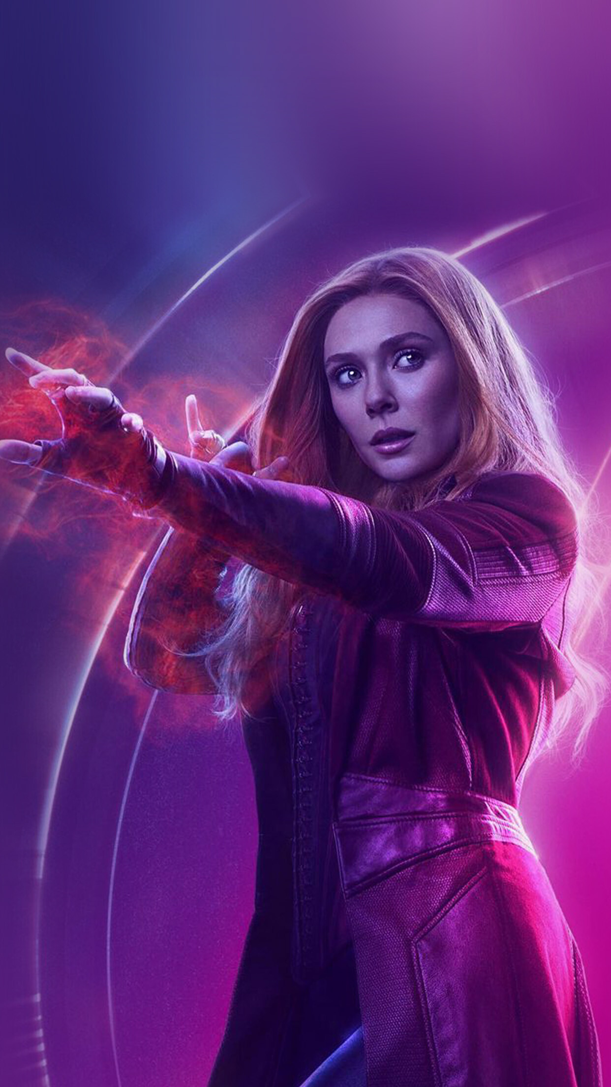 Scarlet Witch Avengers film hero, Marvel art wallpaper, Be91, 1250x2210 HD Phone