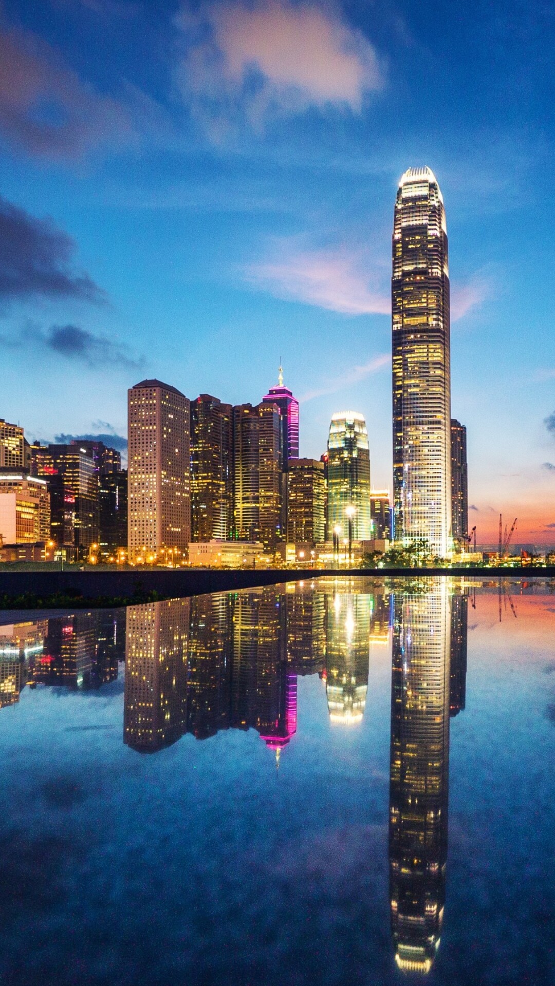 Man-made wonders, Hong Kong skyline, Urban sophistication, Architectural marvels, 1080x1920 Full HD Phone