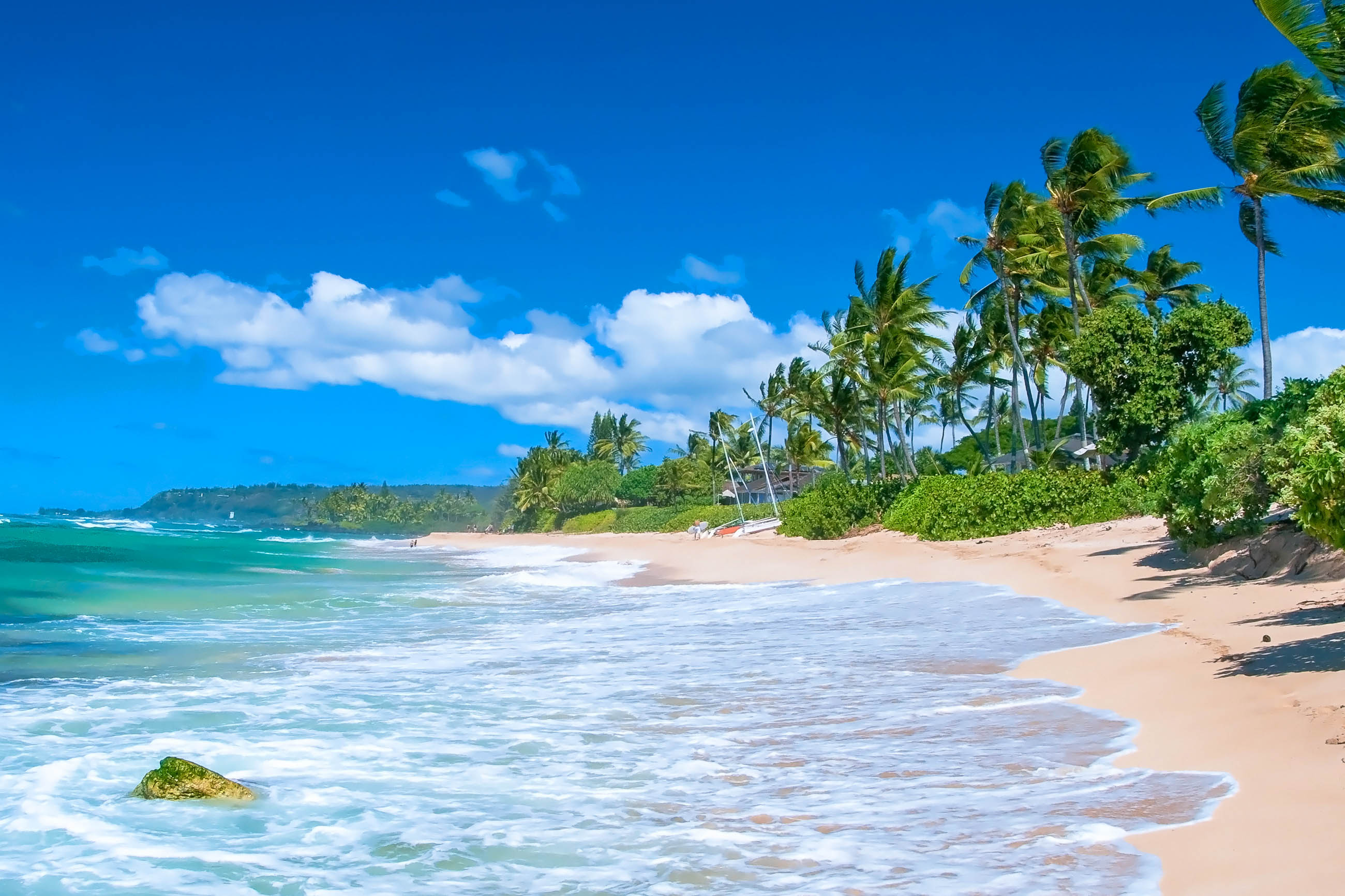 Anibare Bucht Nauru, Exquisite beach, Tropical paradise, Pristine coastline, 2600x1740 HD Desktop