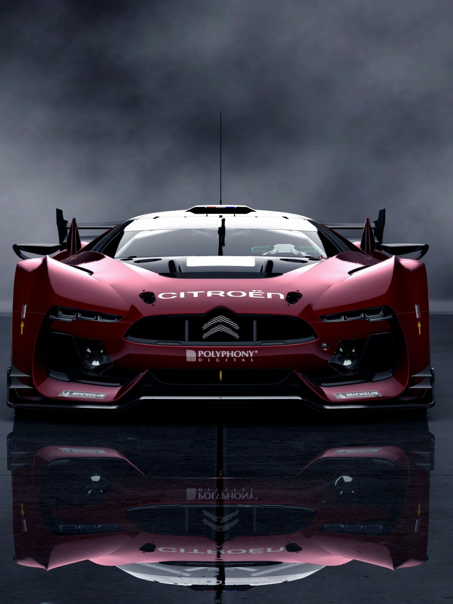 Citroen auto, GT race car, HD wallpaper, Retina iPad, 1540x2050 HD Phone