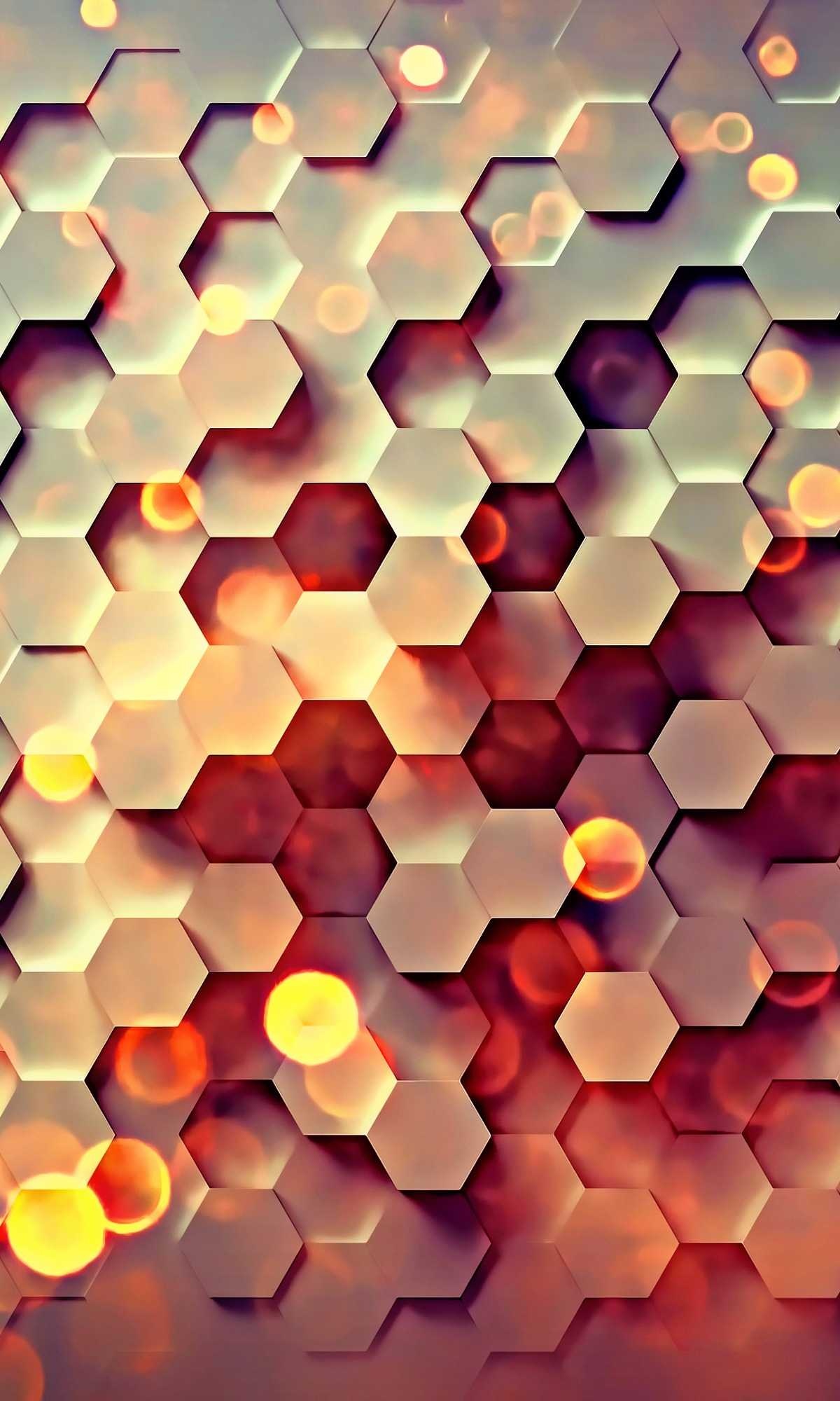 Phone honeycomb, Mobile wallpaper, Modern motif, Sleek pattern, 1200x2000 HD Phone