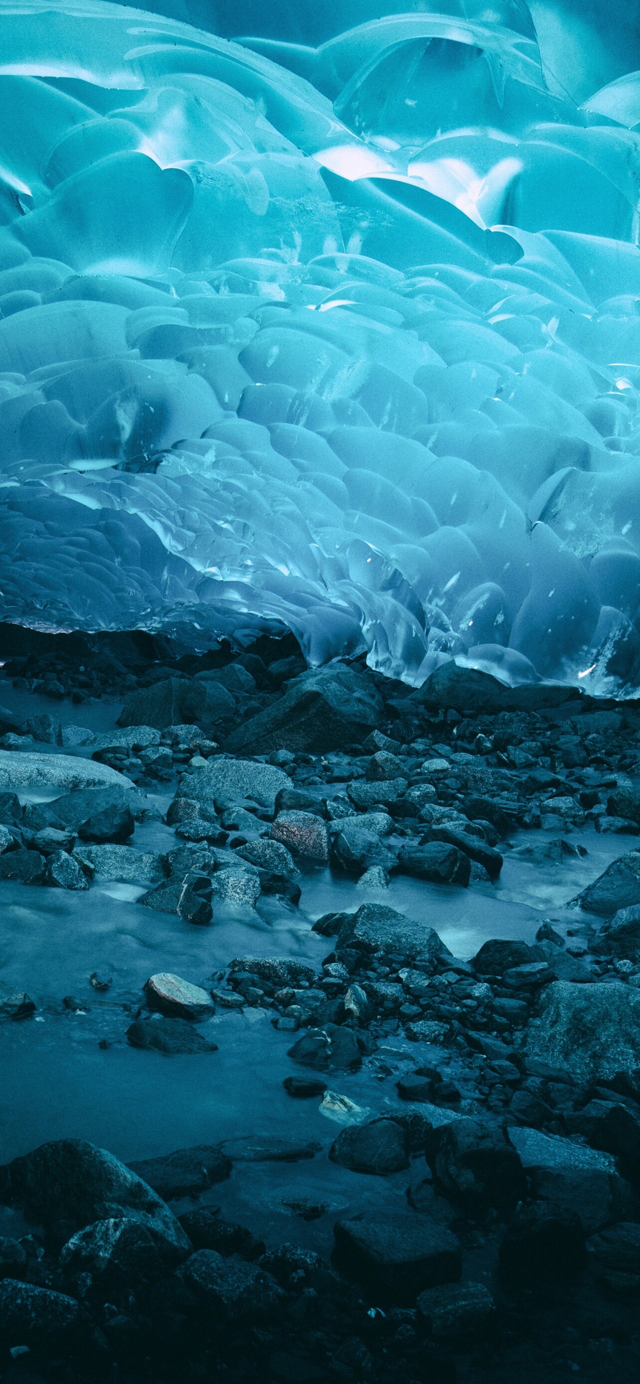 Glacier, Ice caves wallpaper, Frozen wonderland, Underwater beauty, 1290x2780 HD Phone