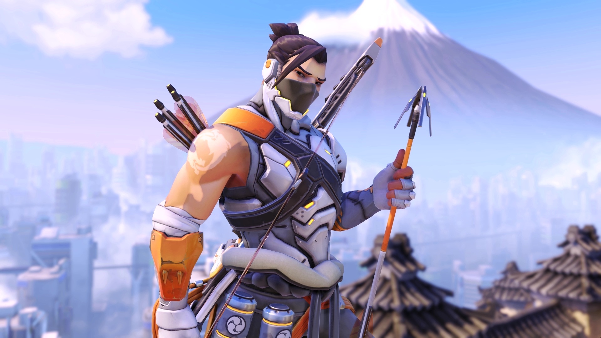 Hanzo, Cyborg ninja, Overwatch live wallpaper, Live wallpaper, 1920x1080 Full HD Desktop