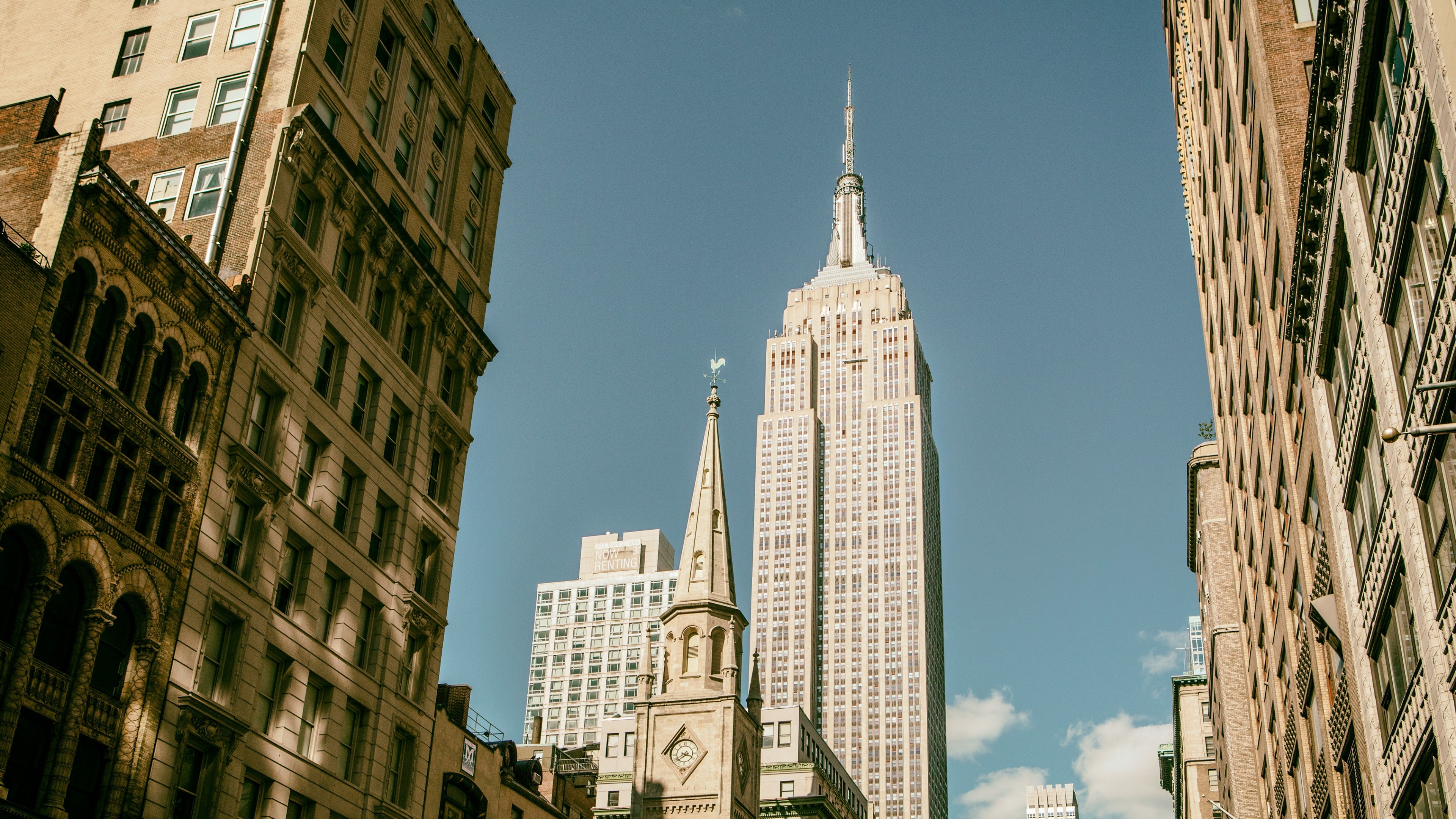 Empire State Building, Manhattan, Architecture, Cityscape, 3840x2160 4K Desktop