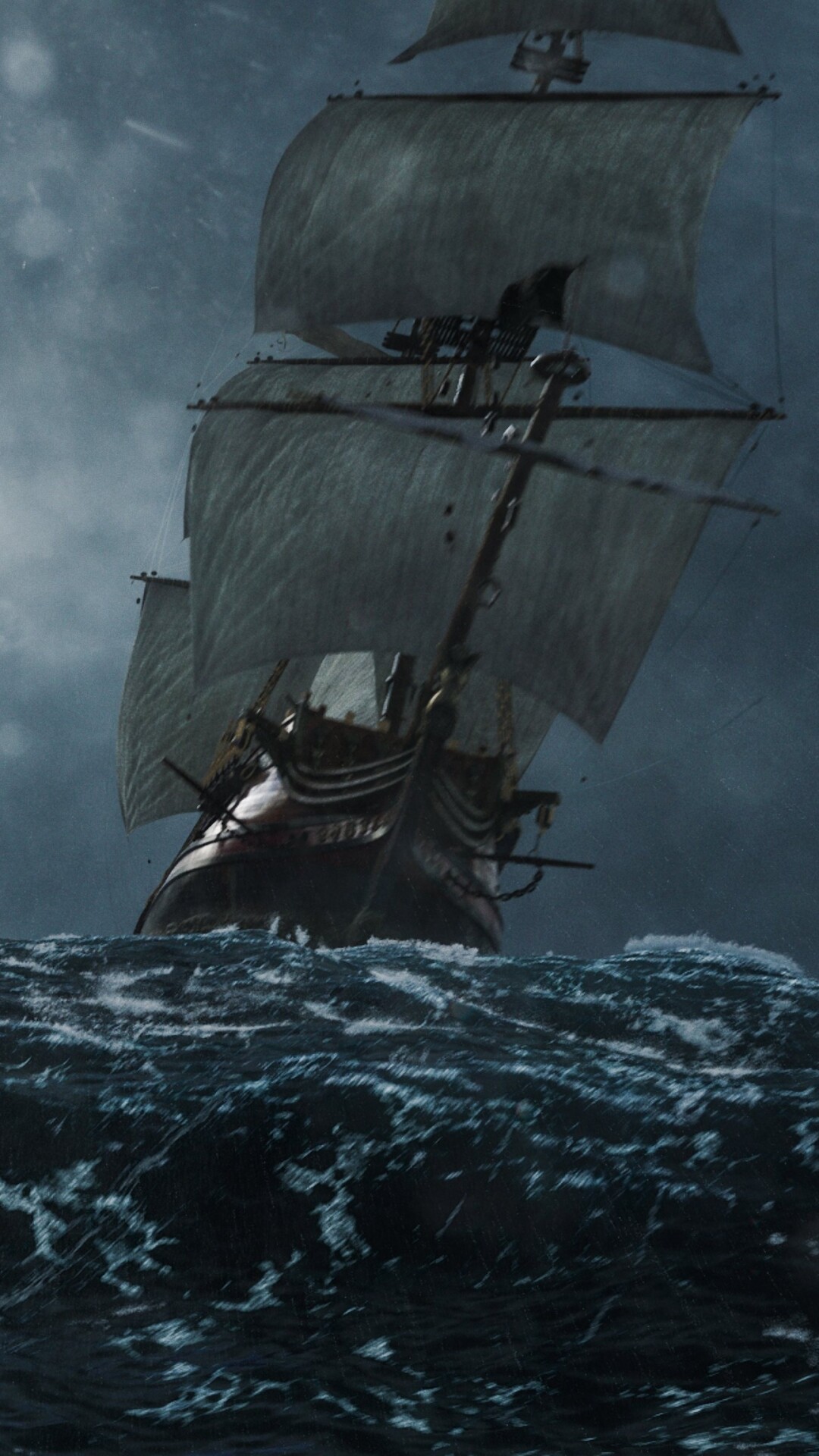 Black Sails, Ghost Ship Wallpaper, 1080x1920 Full HD Phone