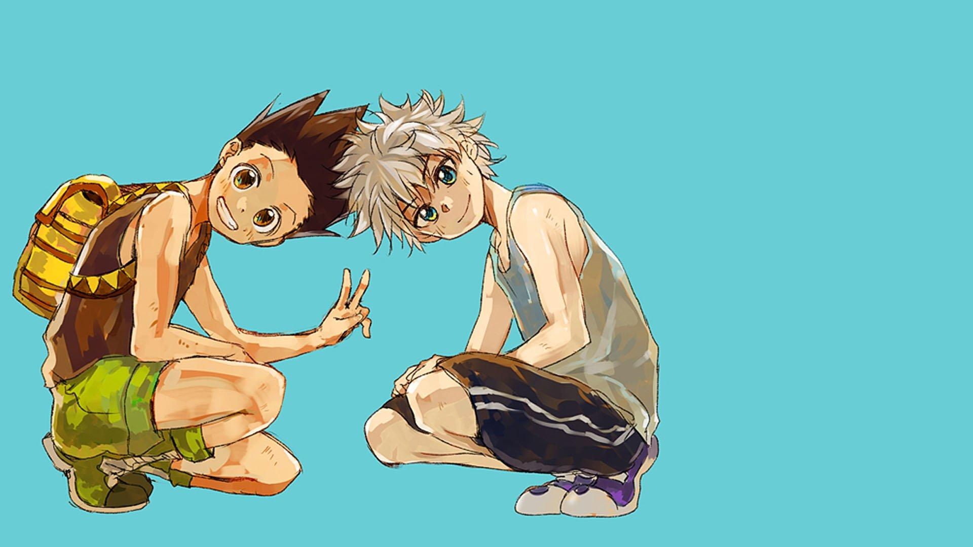 Gon and Killua, Anime rivalry, Hunter x Hunter, The Dead Toons, 1920x1080 Full HD Desktop