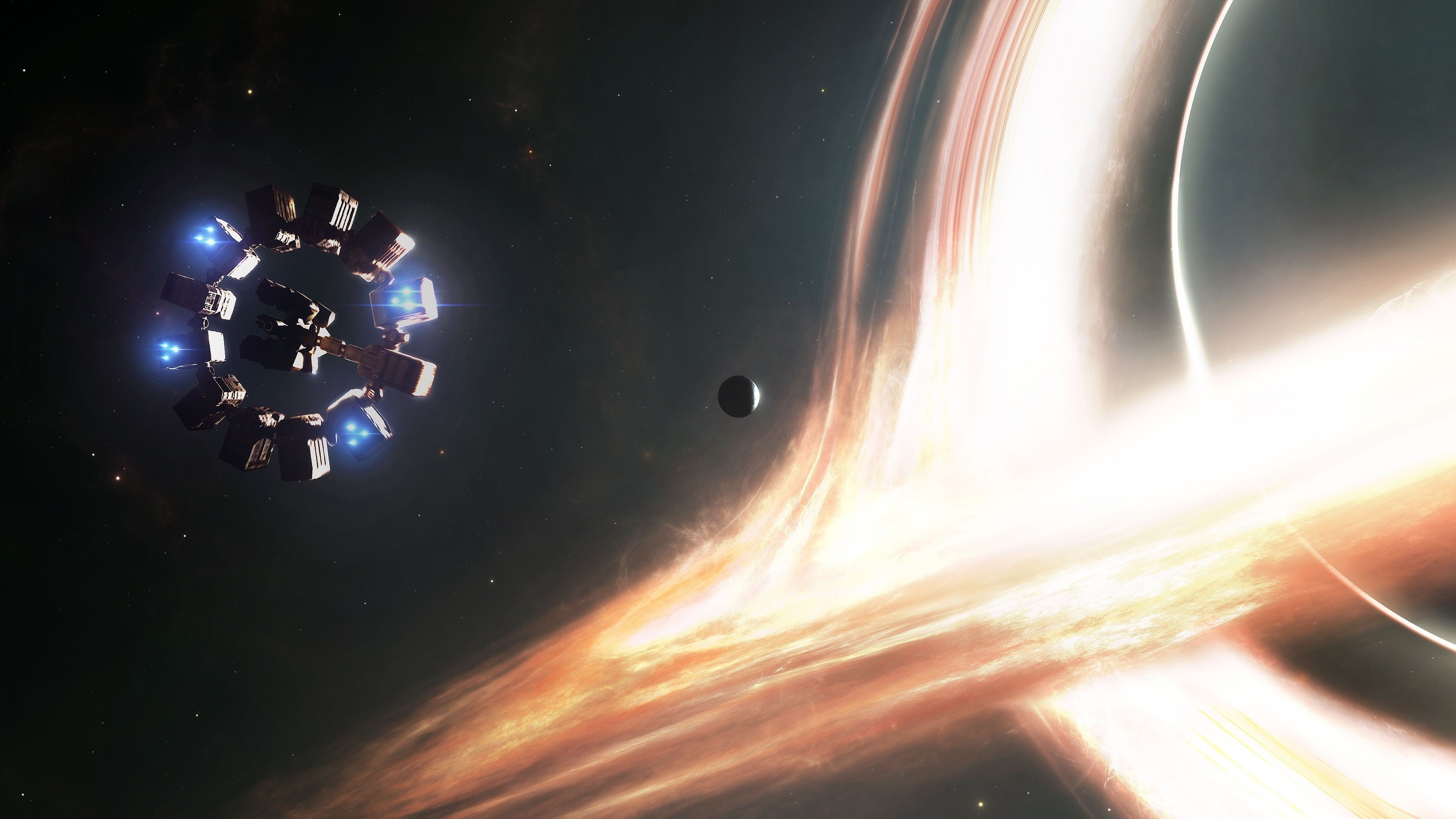 Endurance, Gargantua (Interstellar) Wallpaper, 3840x2160 4K Desktop