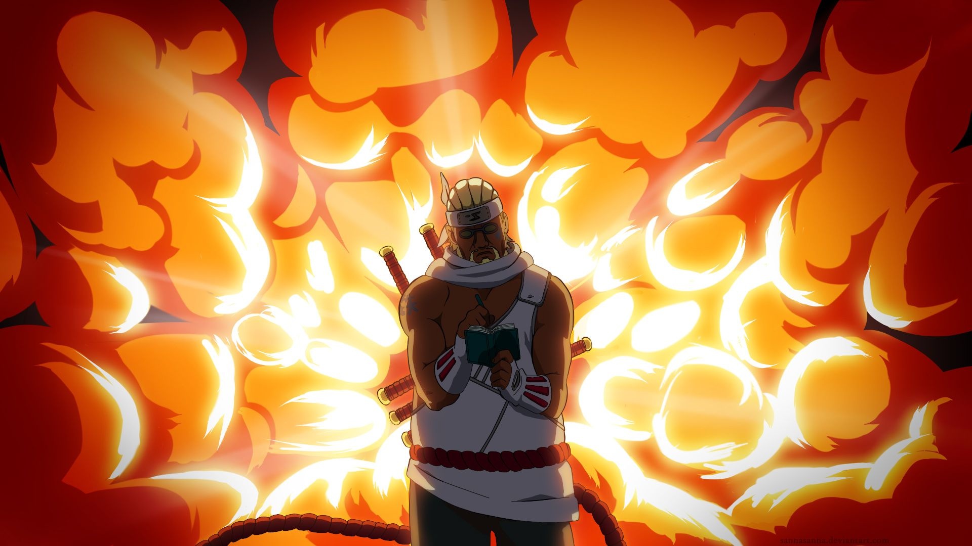 Killer Bee Naruto, Vibrant personality, Supportive mentor, Relentless warrior, 1920x1080 Full HD Desktop