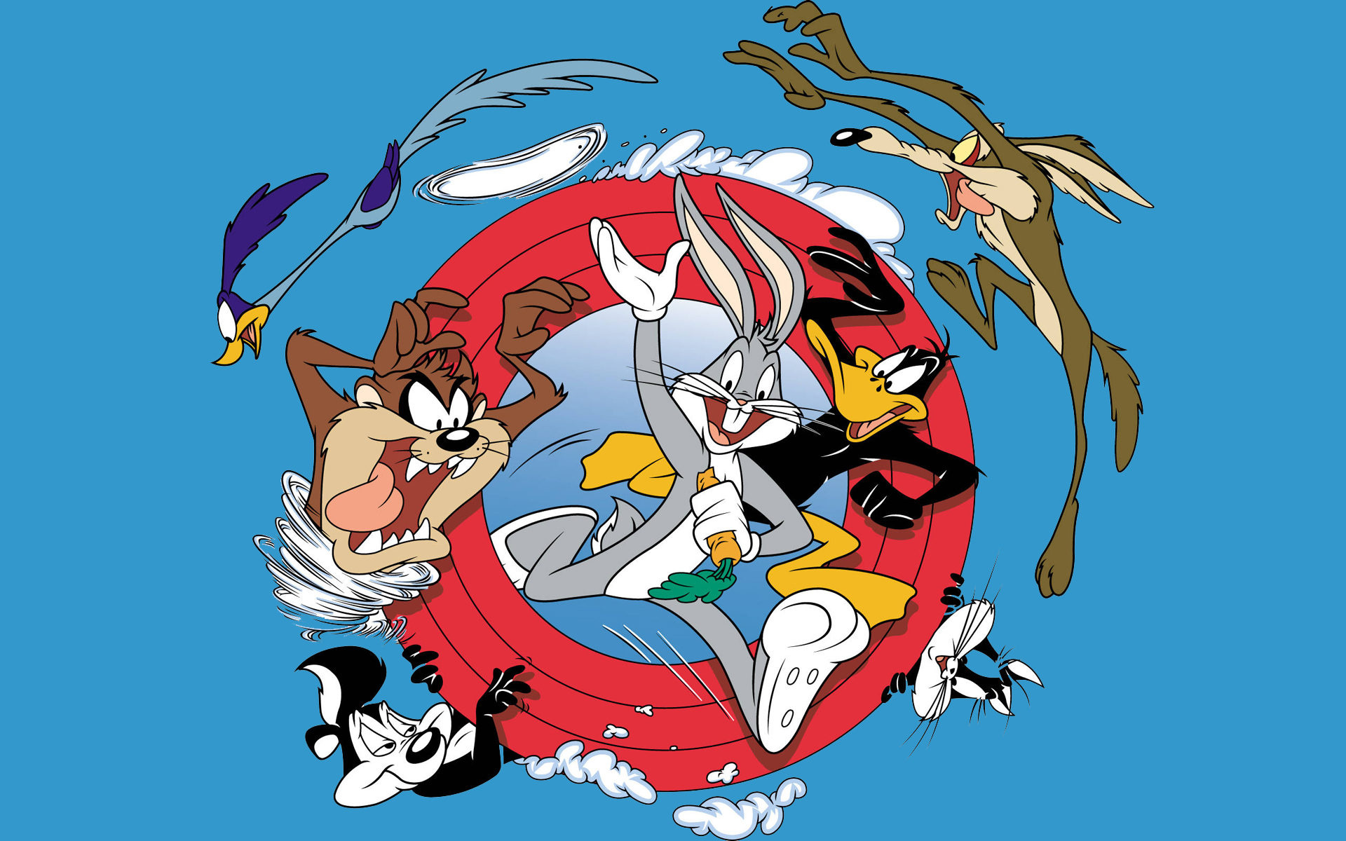 Looney Tunes, Bugs Bunny, Road Runner, Coyote, 1920x1200 HD Desktop