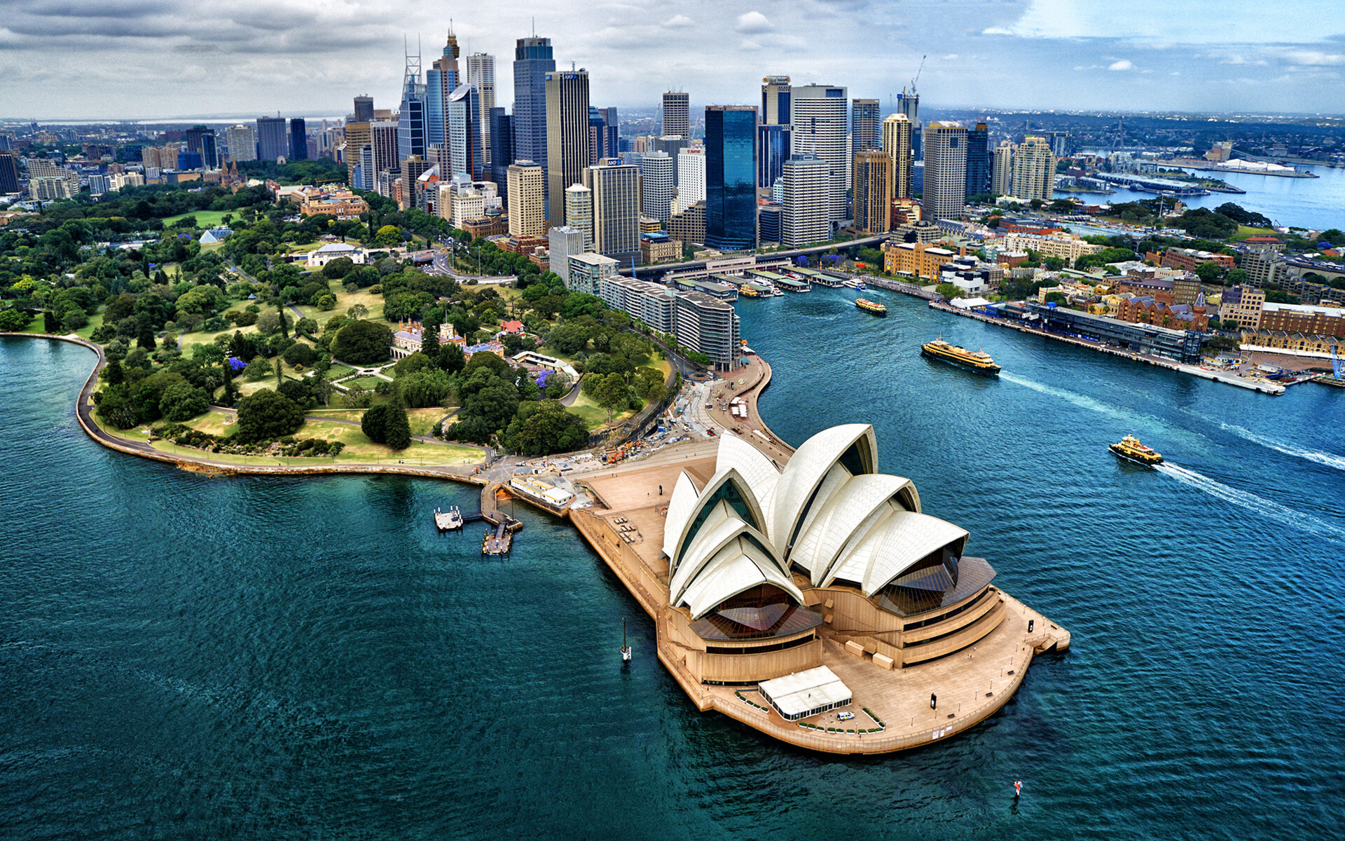 Sydney Opera House, Stunning architecture, Urban elegance, Iconic landmark, 1920x1200 HD Desktop