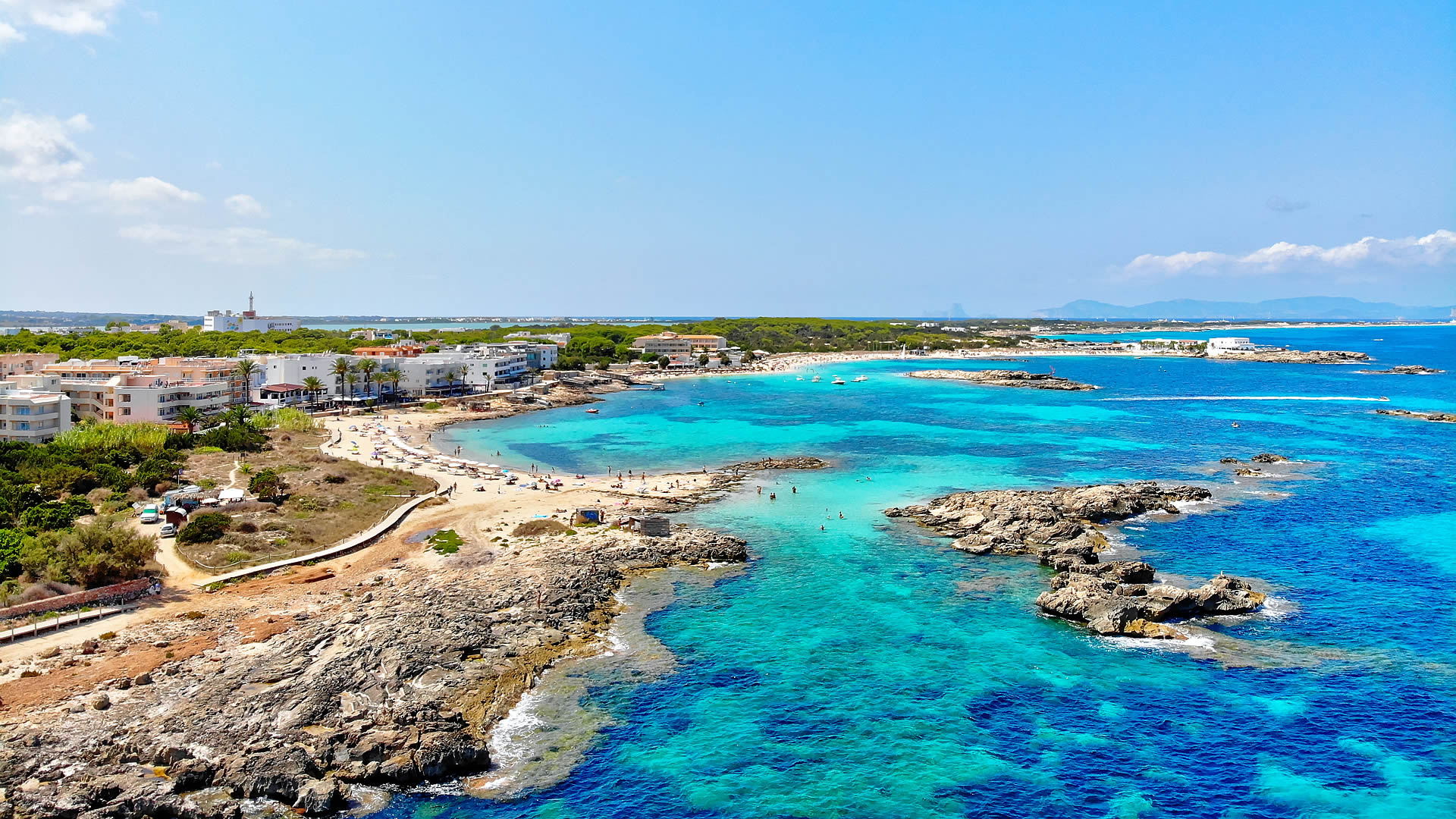 Es Pujols beach, Formentera (Spain) Wallpaper, 1920x1080 Full HD Desktop