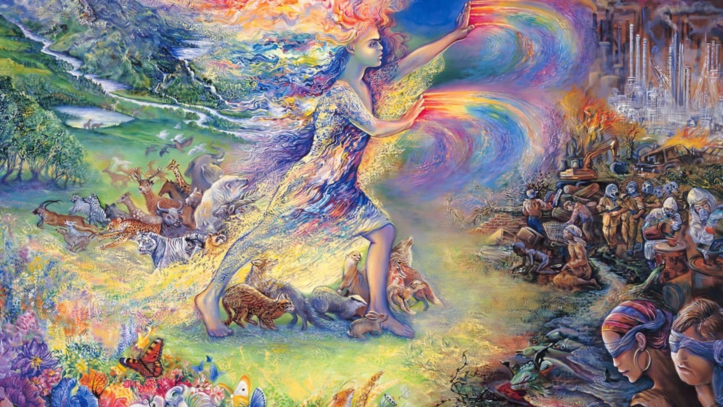 Josephine Wall, Wallpaper collection, Artistic inspiration, Breathtaking visuals, 2400x1350 HD Desktop