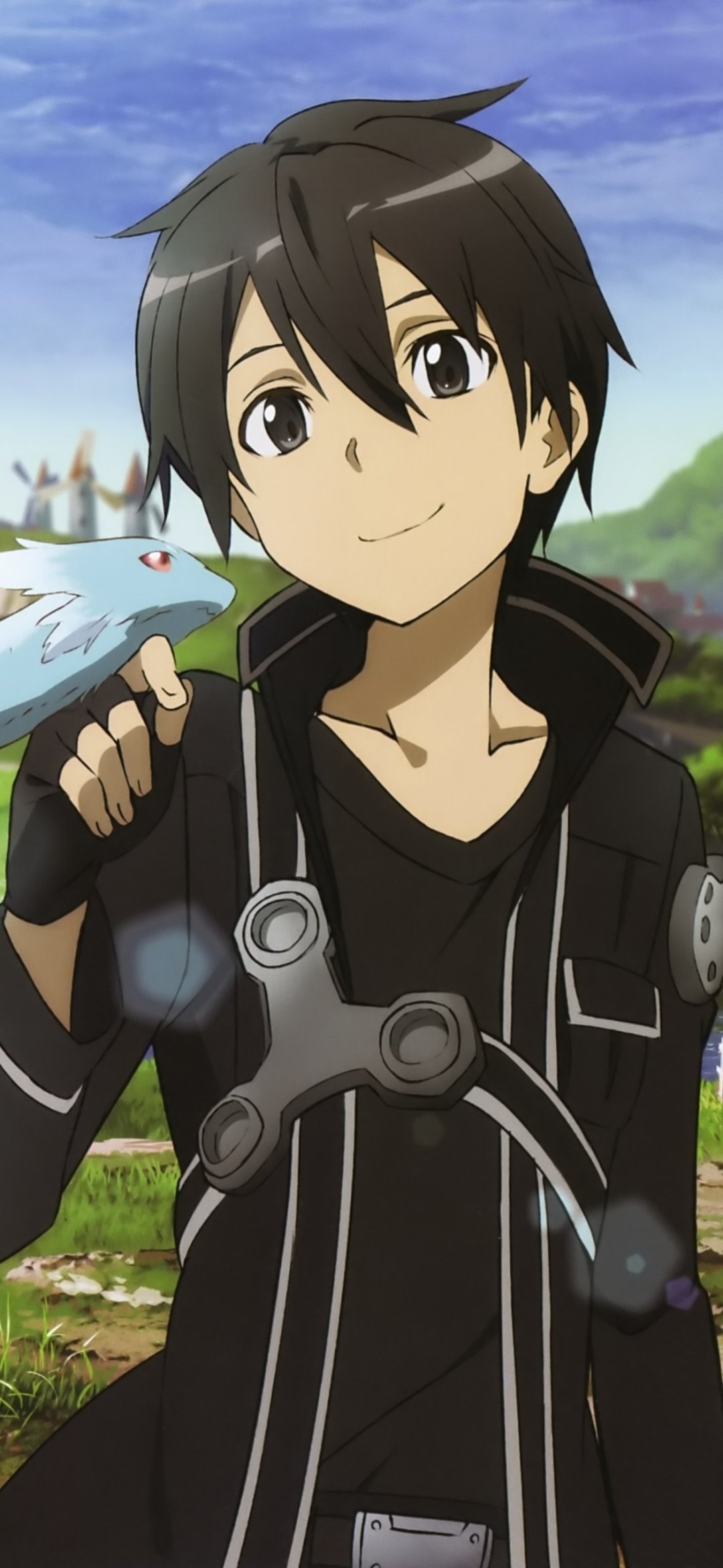 Kirito, Sword Art Online, Animated series, Virtual reality adventures, 1080x2340 HD Phone