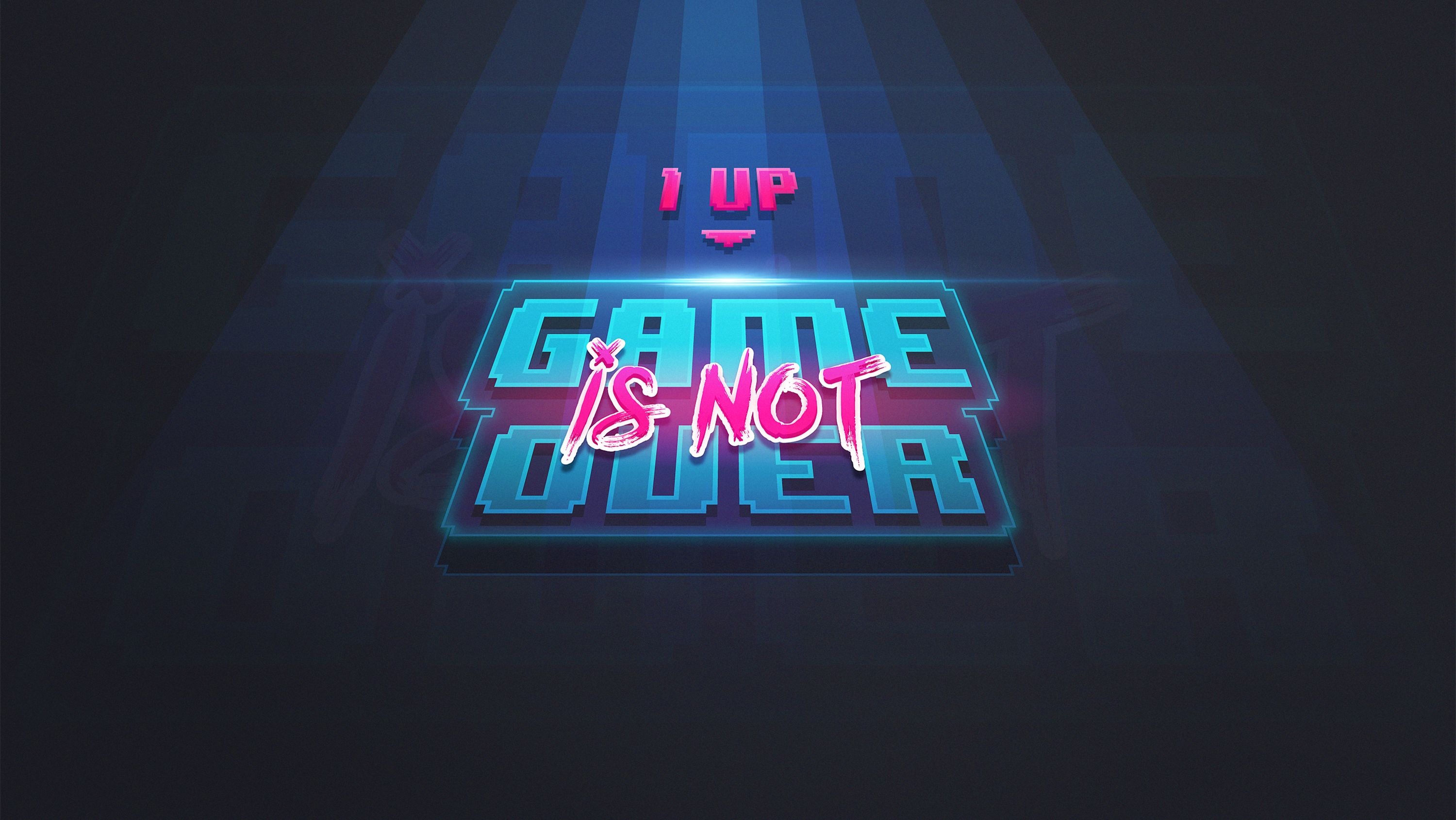 Game Over, Retro arcade, End of the line, High score, 3000x1690 HD Desktop