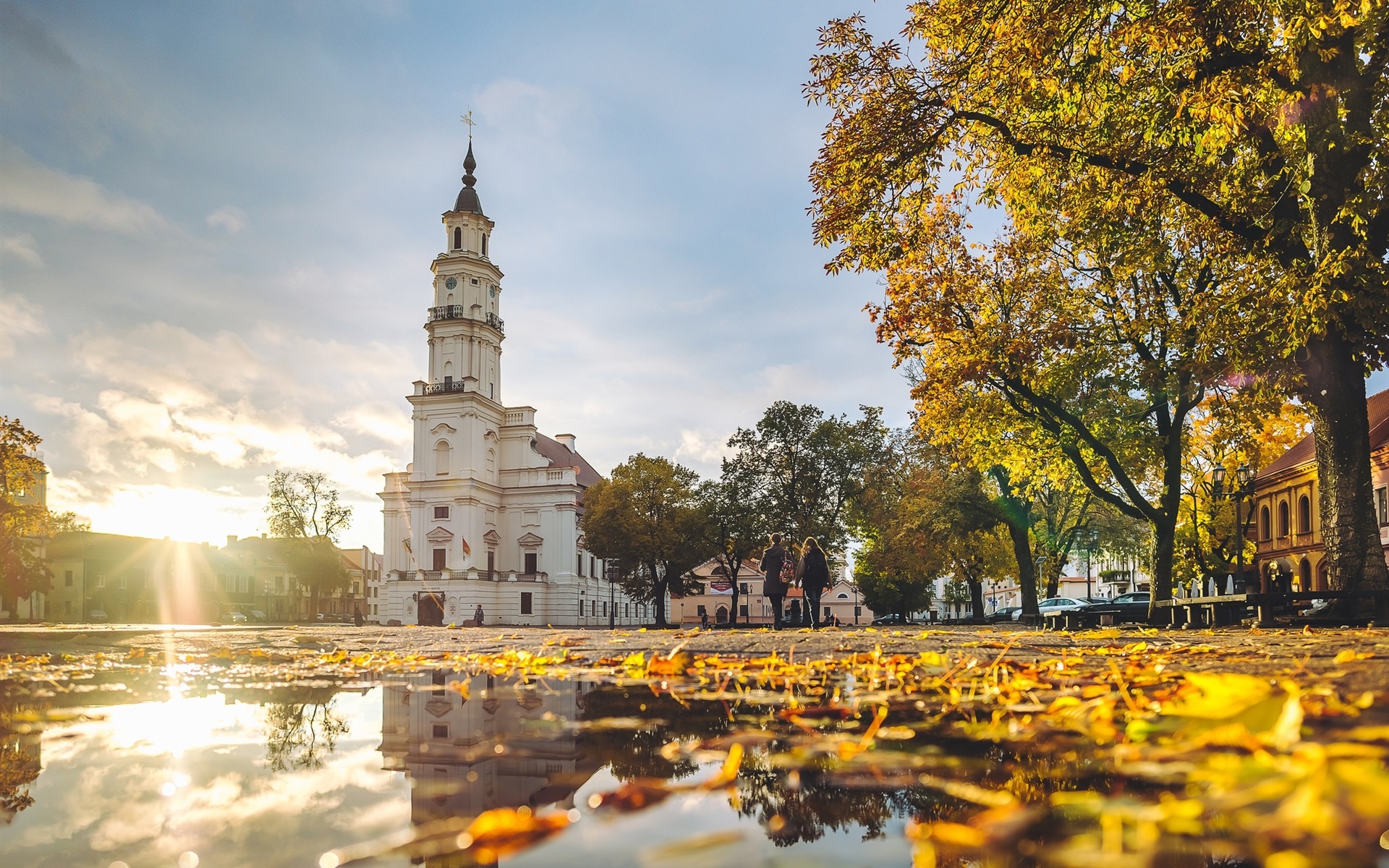 Lithuania travels, Kaunas cityscape, Man-made architecture, Cultural heritage, 1920x1200 HD Desktop