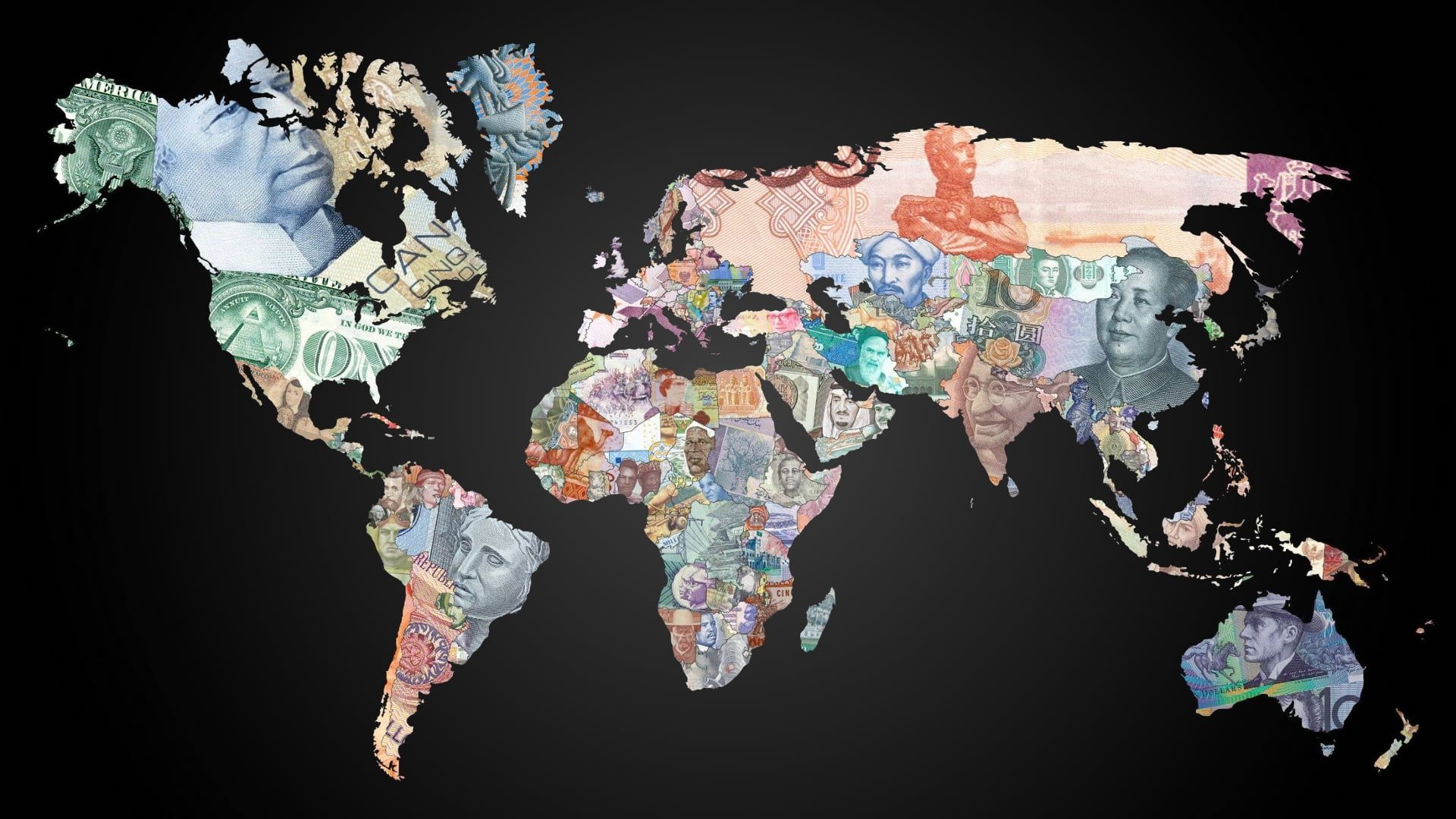 Money, Global Map Wallpaper, 1920x1080 Full HD Desktop