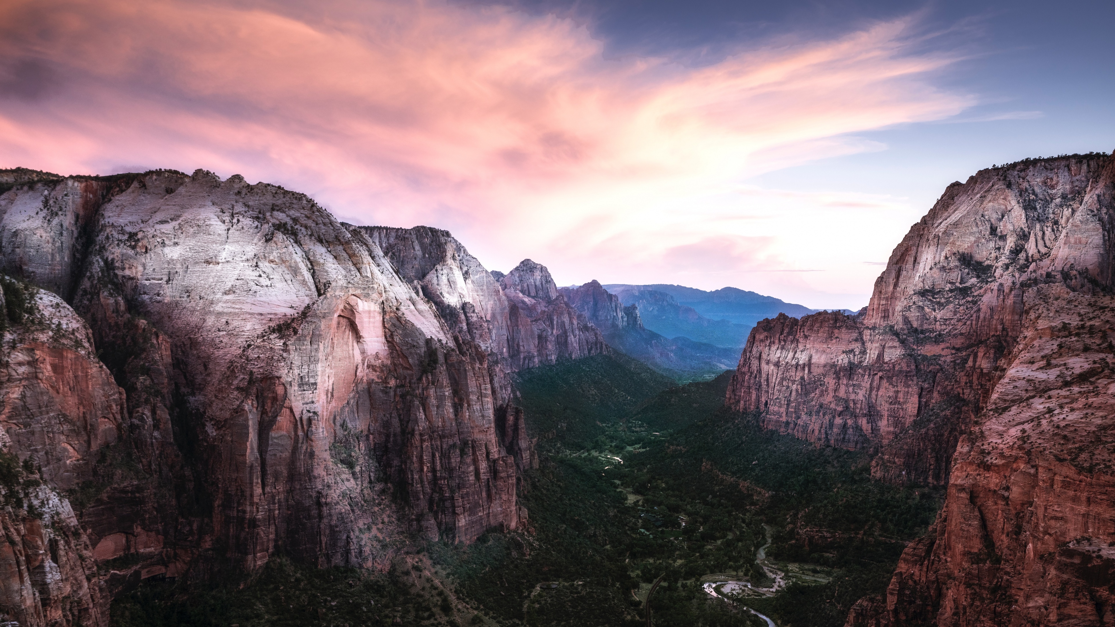 River Stream Valley, Sunset Nature, 3840x2160 4K Desktop