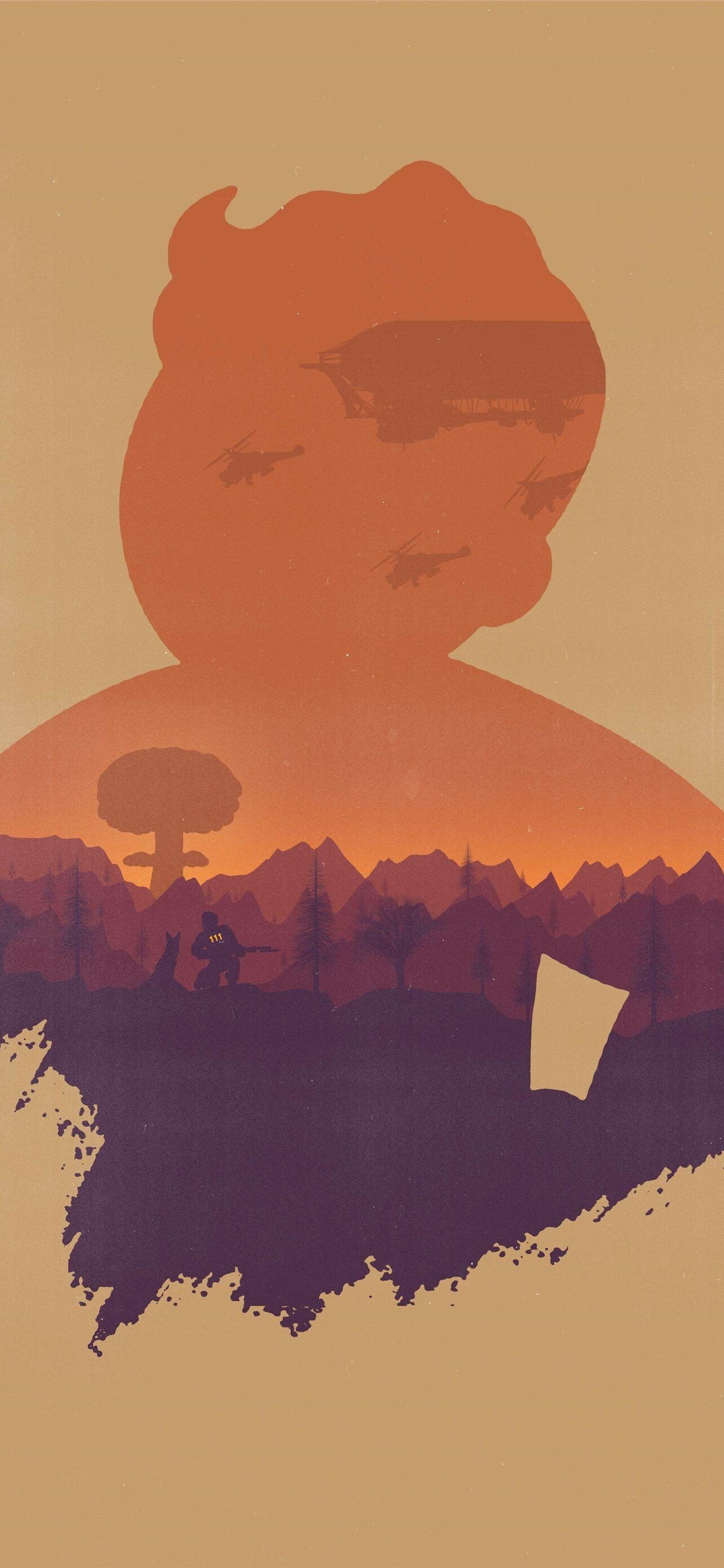 Fallout phone wallpapers, Customizable backgrounds, Mobile gaming experience, Personalized touch, 1290x2780 HD Phone