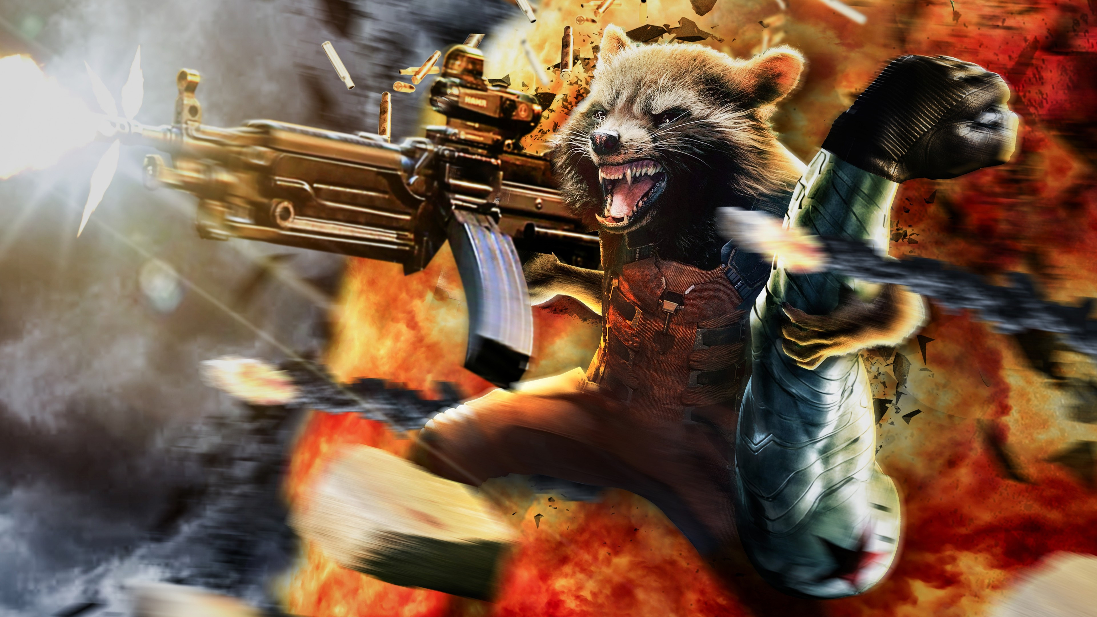 Guardians of the Galaxy, Rocket Raccoon wallpapers, UHD TV, Epic superhero action, 3840x2160 4K Desktop