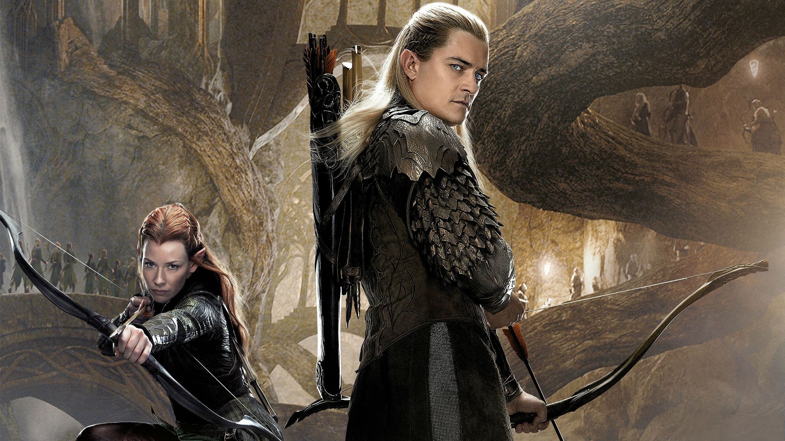 Tauriel and Legolas, Elves (The Lord of the Rings) Wallpaper, 2560x1440 HD Desktop