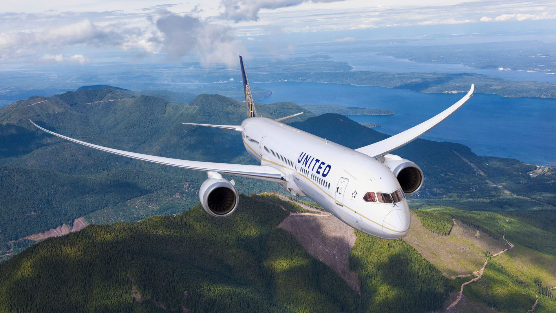 Boeing 787 Dreamliner, United Airlines Wallpaper, 1920x1080 Full HD Desktop