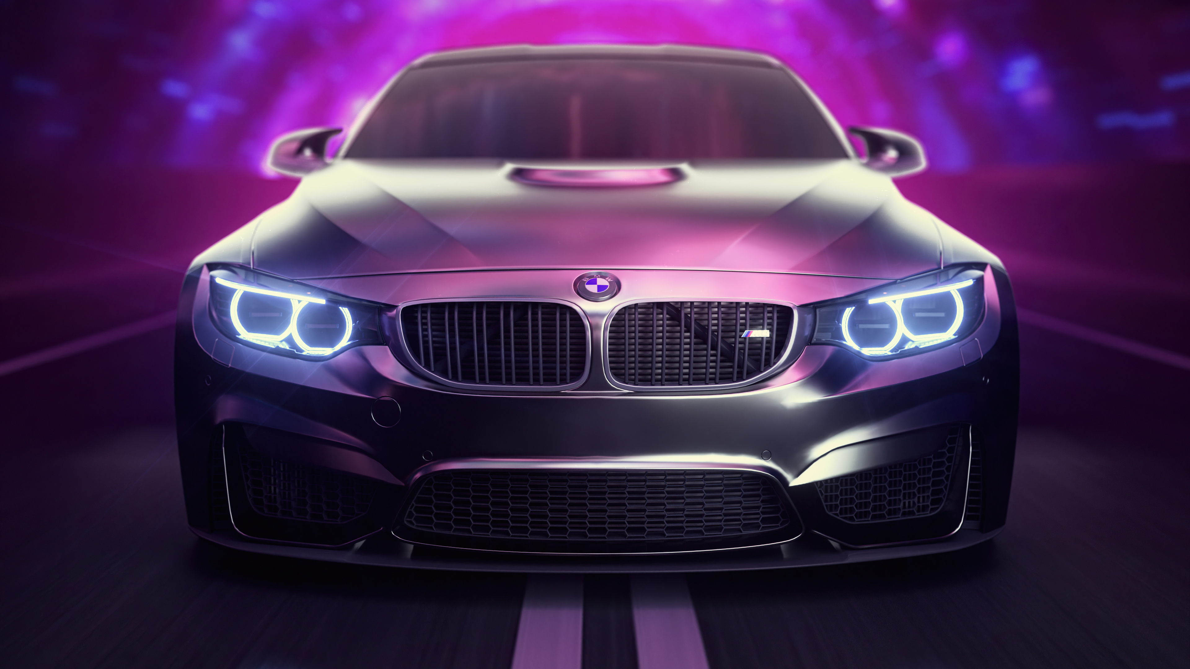 M4 F80 Front View, BMW M4 Wallpaper, 3840x2160 4K Desktop