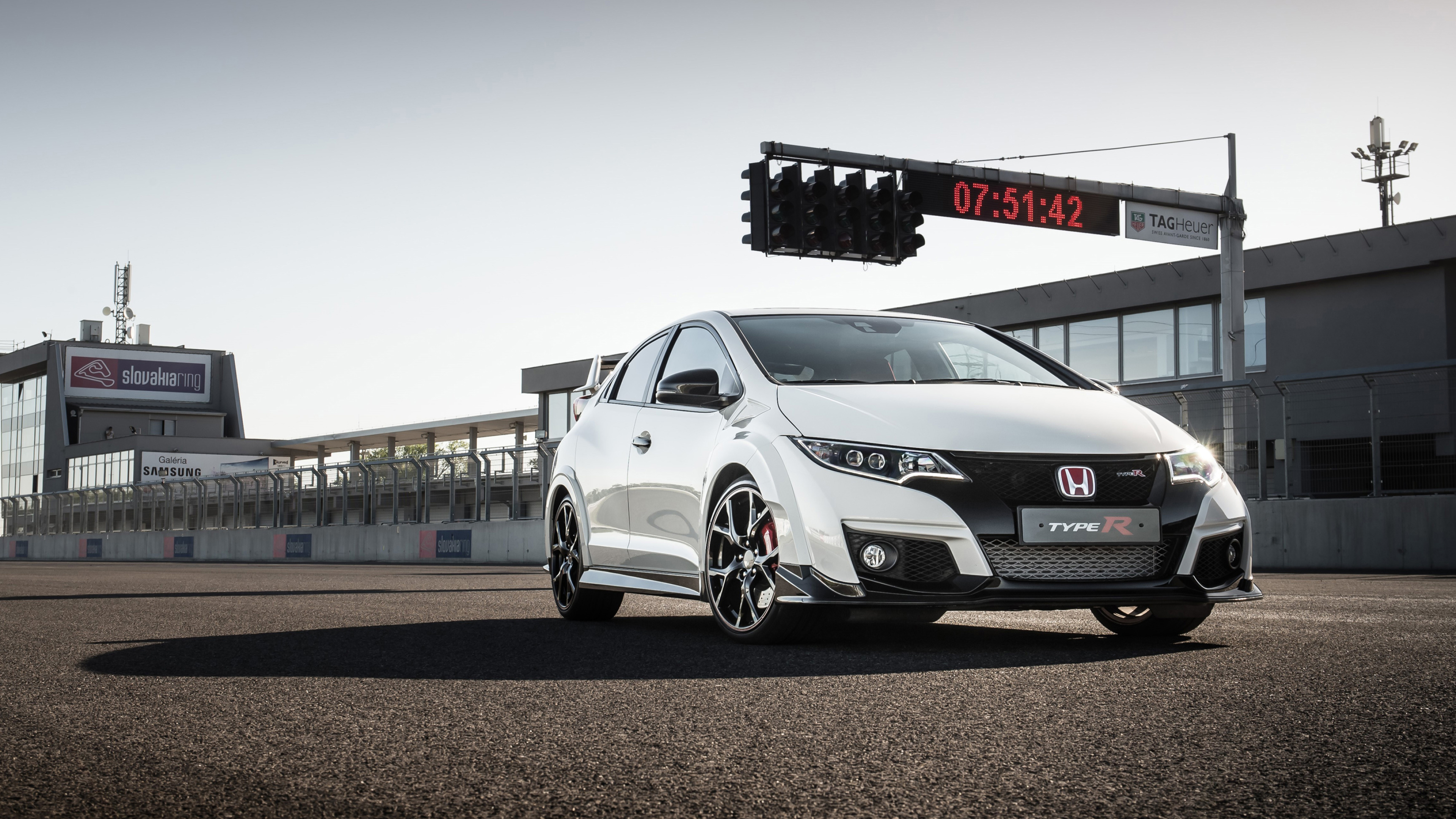 Civic Type R Front View, Honda Wallpaper, 3840x2160 4K Desktop