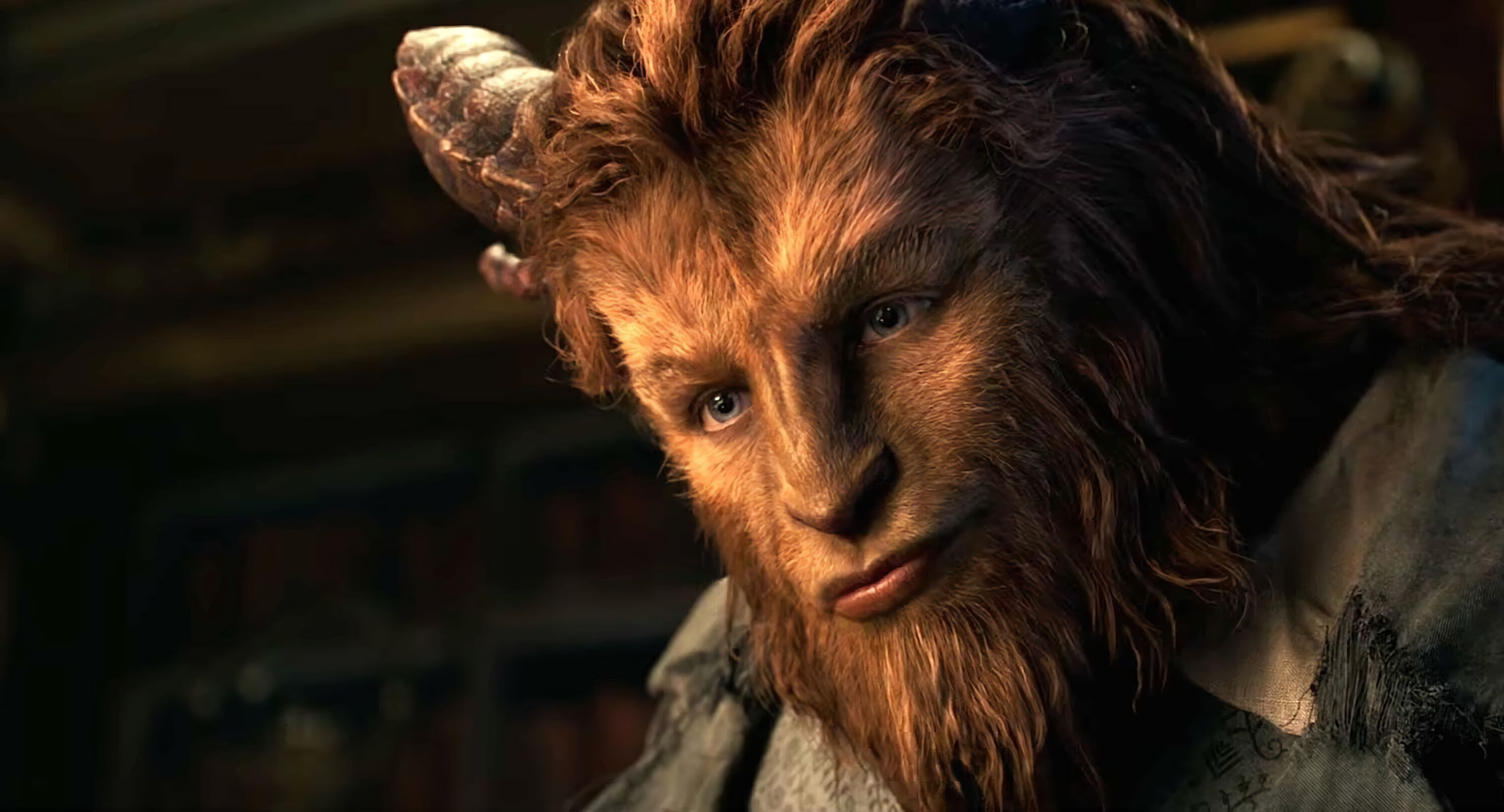 Dan Stevens, Enchanting beast, Tale as old as time, Beauty and the Beast, 3000x1620 HD Desktop