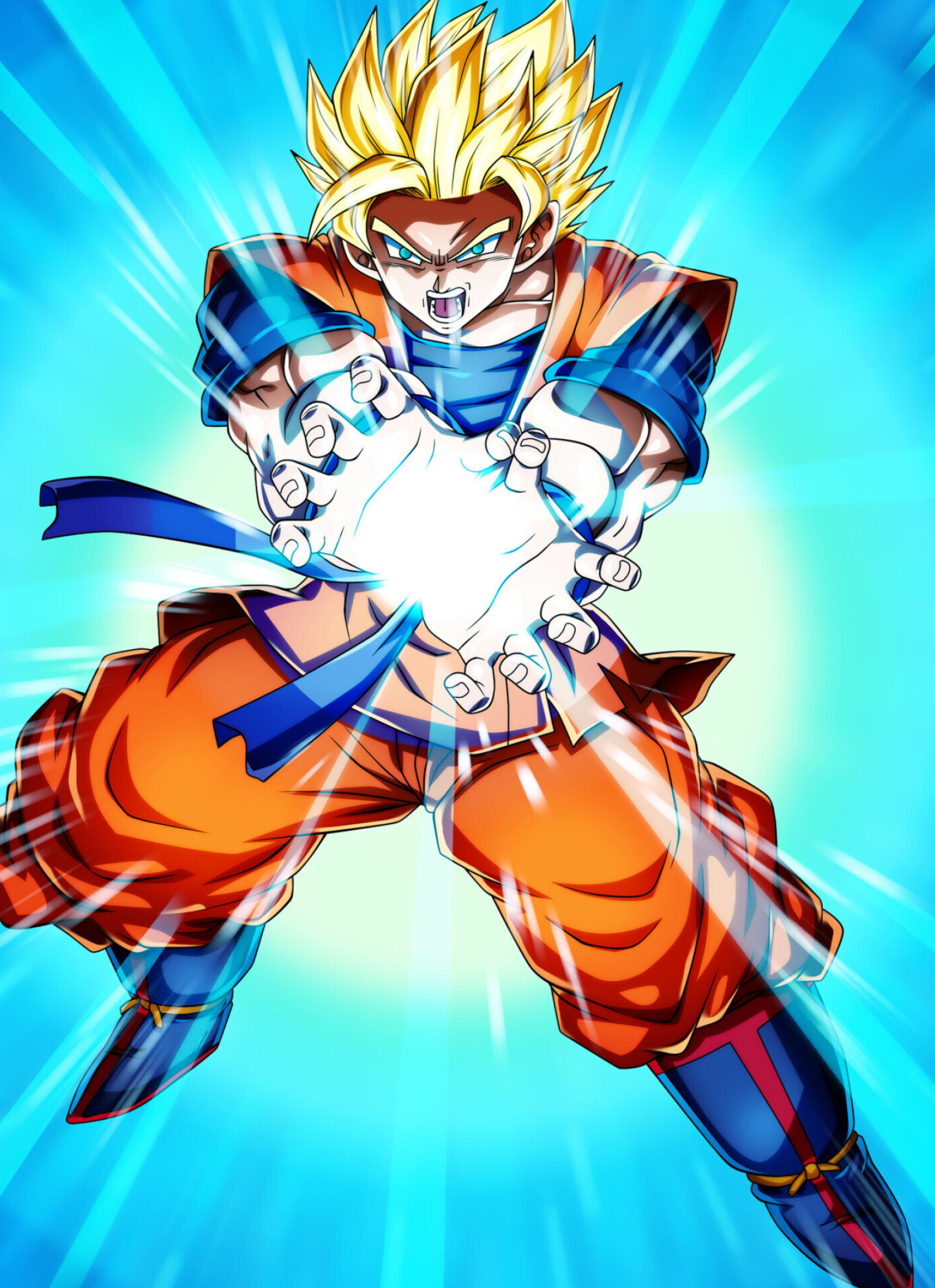 Goku, Kamehameha, Artstation, Son Goten, 1920x2650 HD Phone